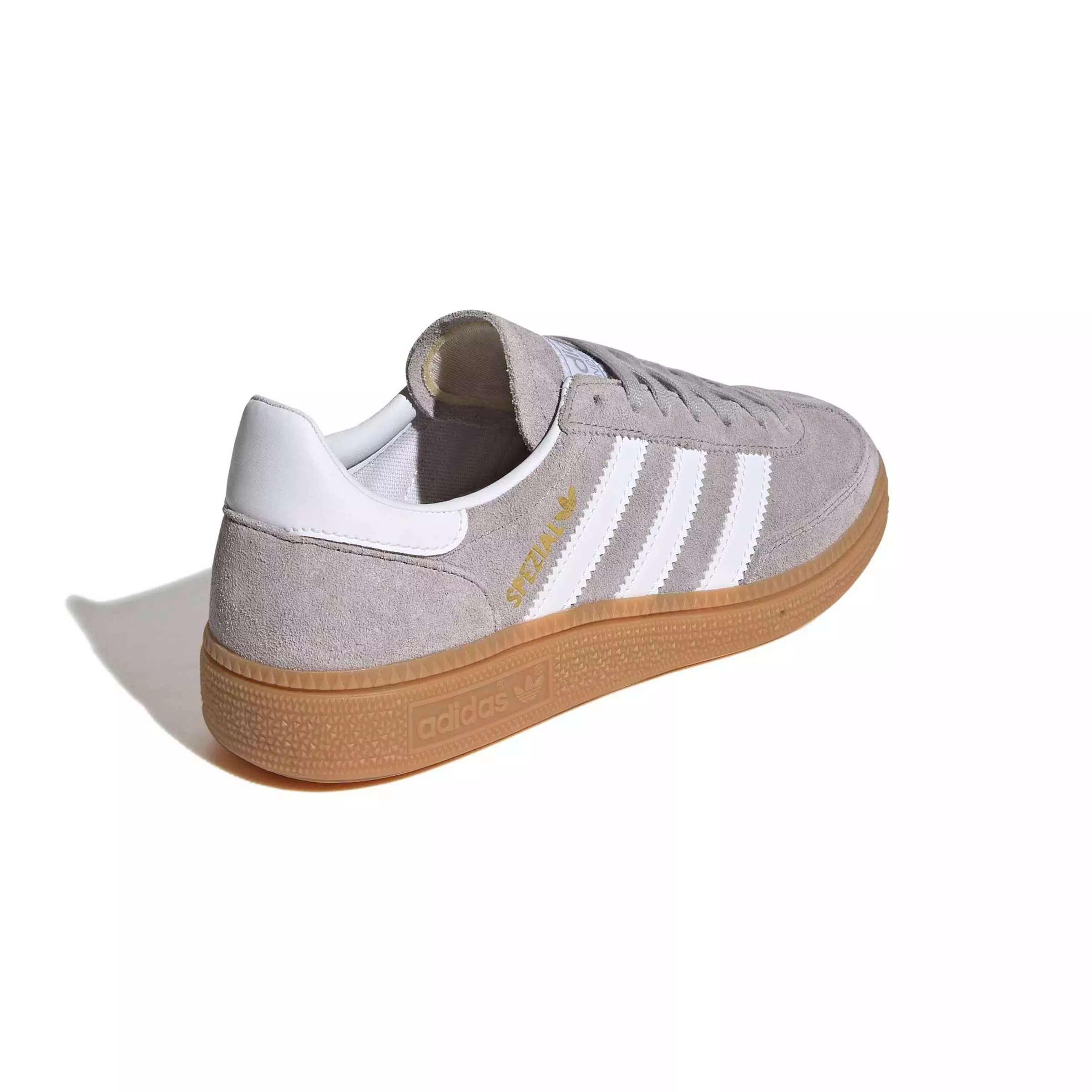 adidas Originals Handball Spezial "Grey Two/Ftwr White/Gum 3" Grade School Boys' Shoe - GREY/WHITE/GUM