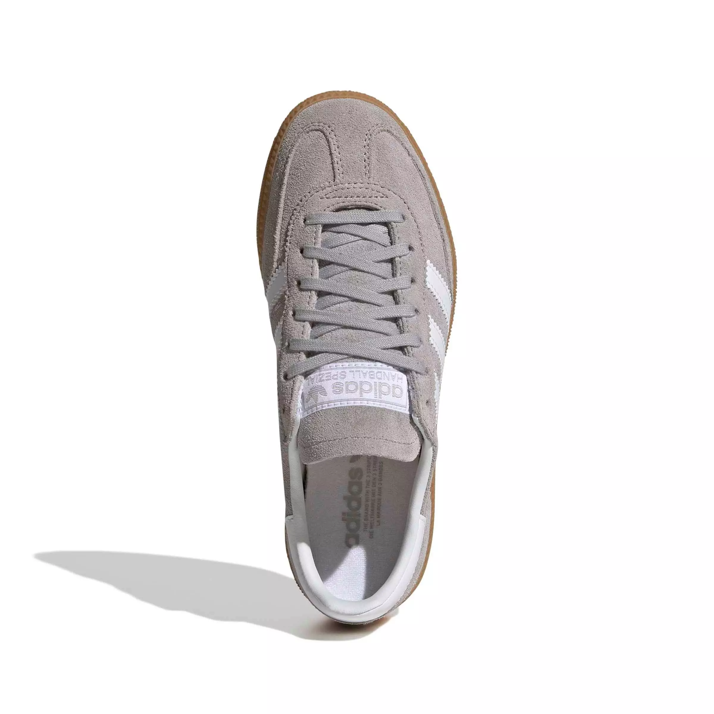 adidas Originals Handball Spezial "Grey Two/Ftwr White/Gum 3" Grade School Boys' Shoe - GREY/WHITE/GUM