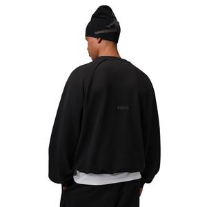 Jordan Men's Flight Fleece Crew-Neck Sweatshirt - Black - BLACK