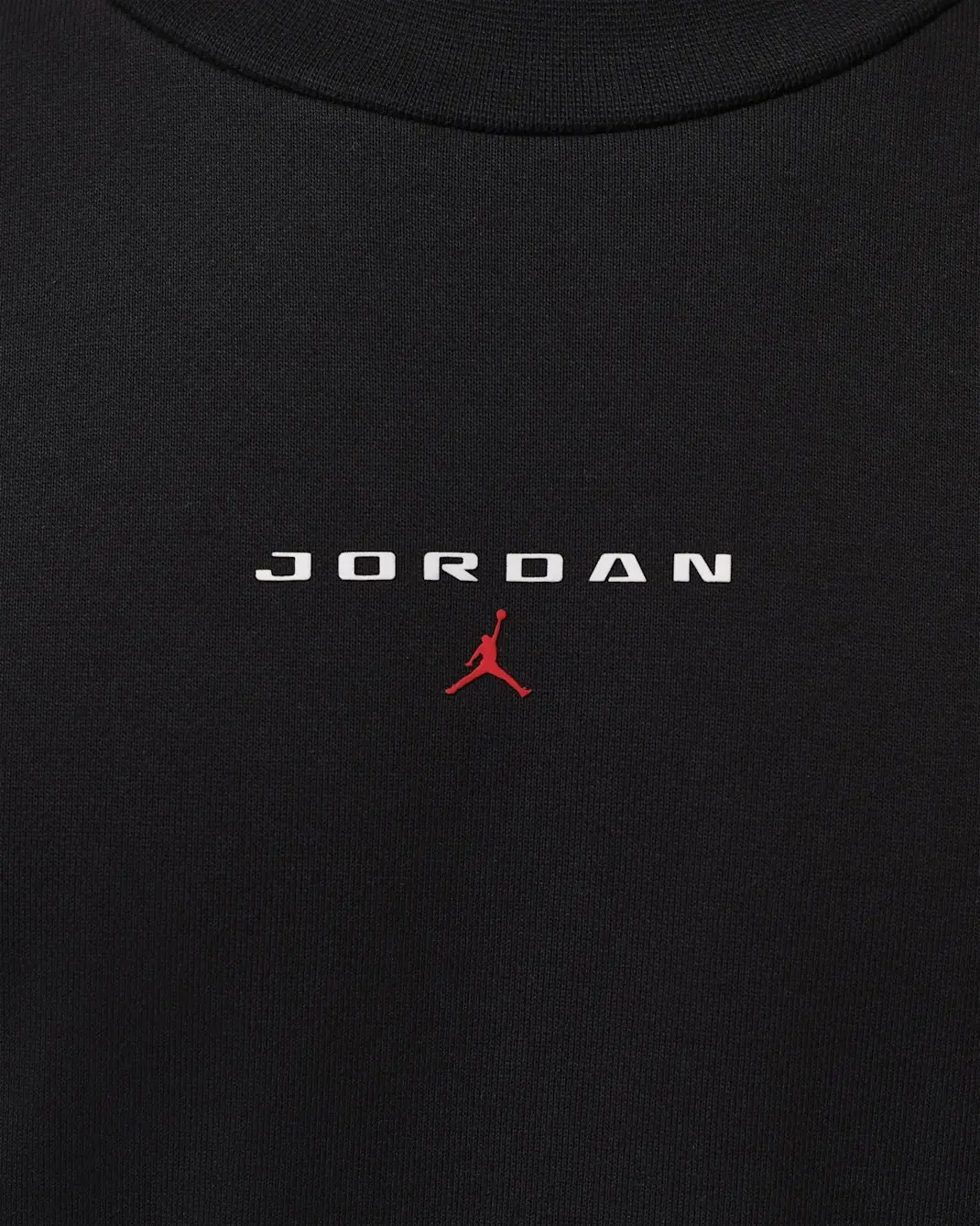 Jordan Men's Flight Fleece Crew-Neck Sweatshirt - Black - BLACK