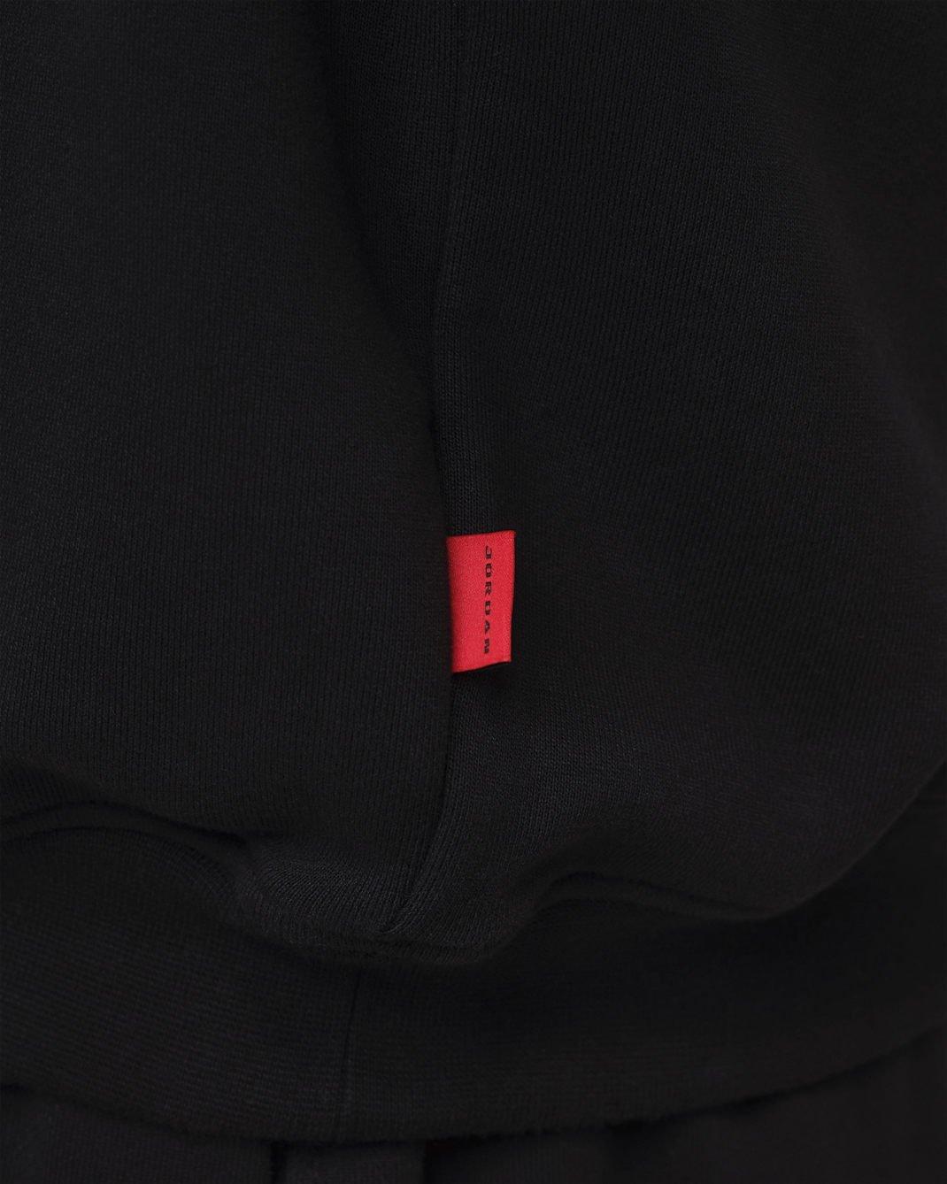Jordan Men's Flight Fleece Crew-Neck Sweatshirt - Black - BLACK