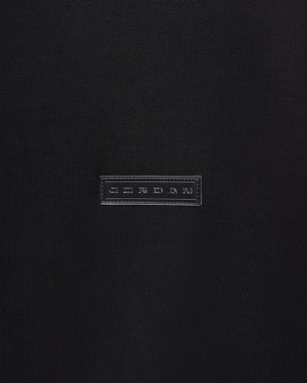 Jordan Men's Flight Fleece Crew-Neck Sweatshirt - Black - BLACK
