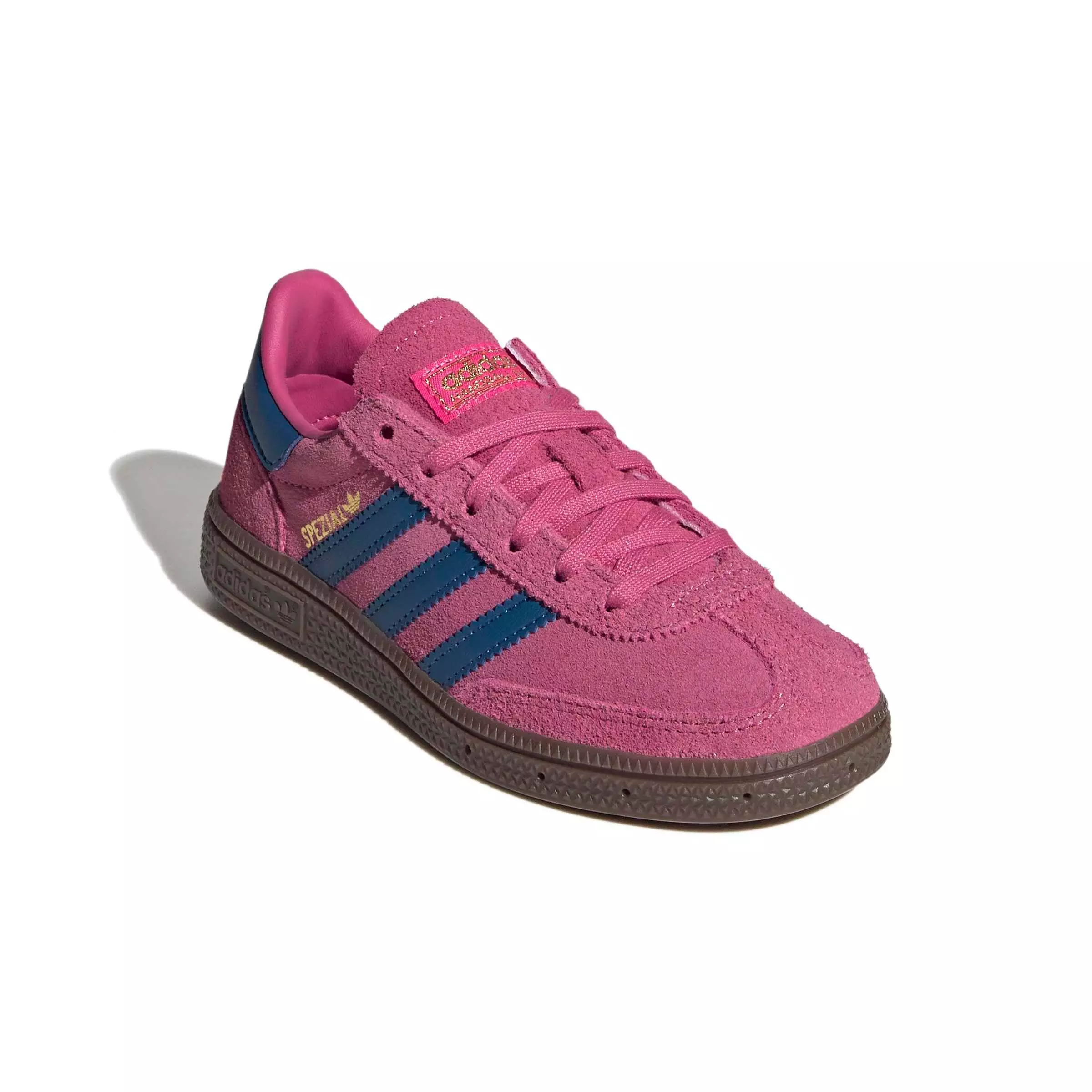 adidas Originals Handball Spezial "Shock Pink/Dark Marine/Gum 5" Preschool Girls' Shoe - PINK/DK MARINE/GUM