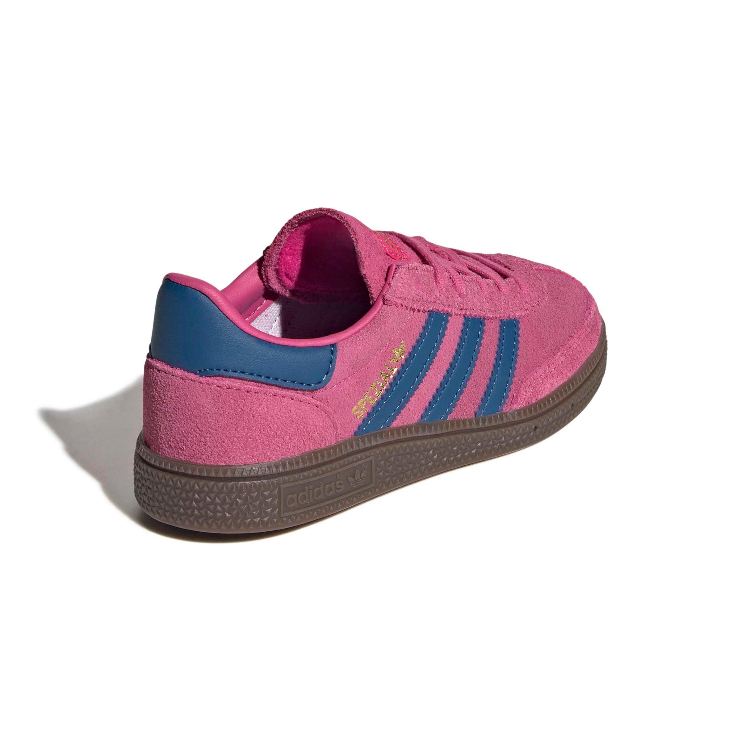 adidas Originals Handball Spezial "Shock Pink/Dark Marine/Gum 5" Preschool Girls' Shoe - PINK/DK MARINE/GUM Thumbnail View 4