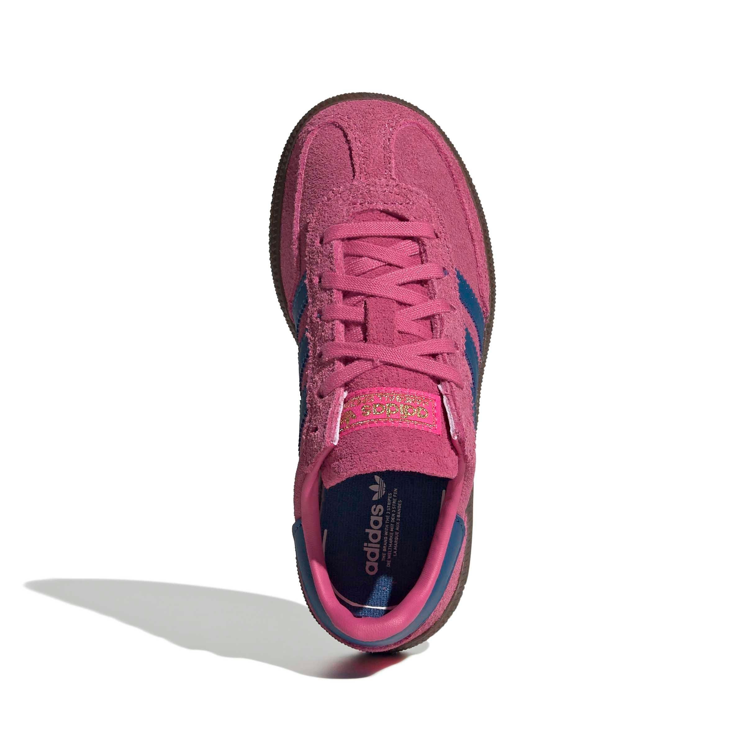 adidas Originals Handball Spezial "Shock Pink/Dark Marine/Gum 5" Preschool Girls' Shoe - PINK/DK MARINE/GUM Thumbnail View 5