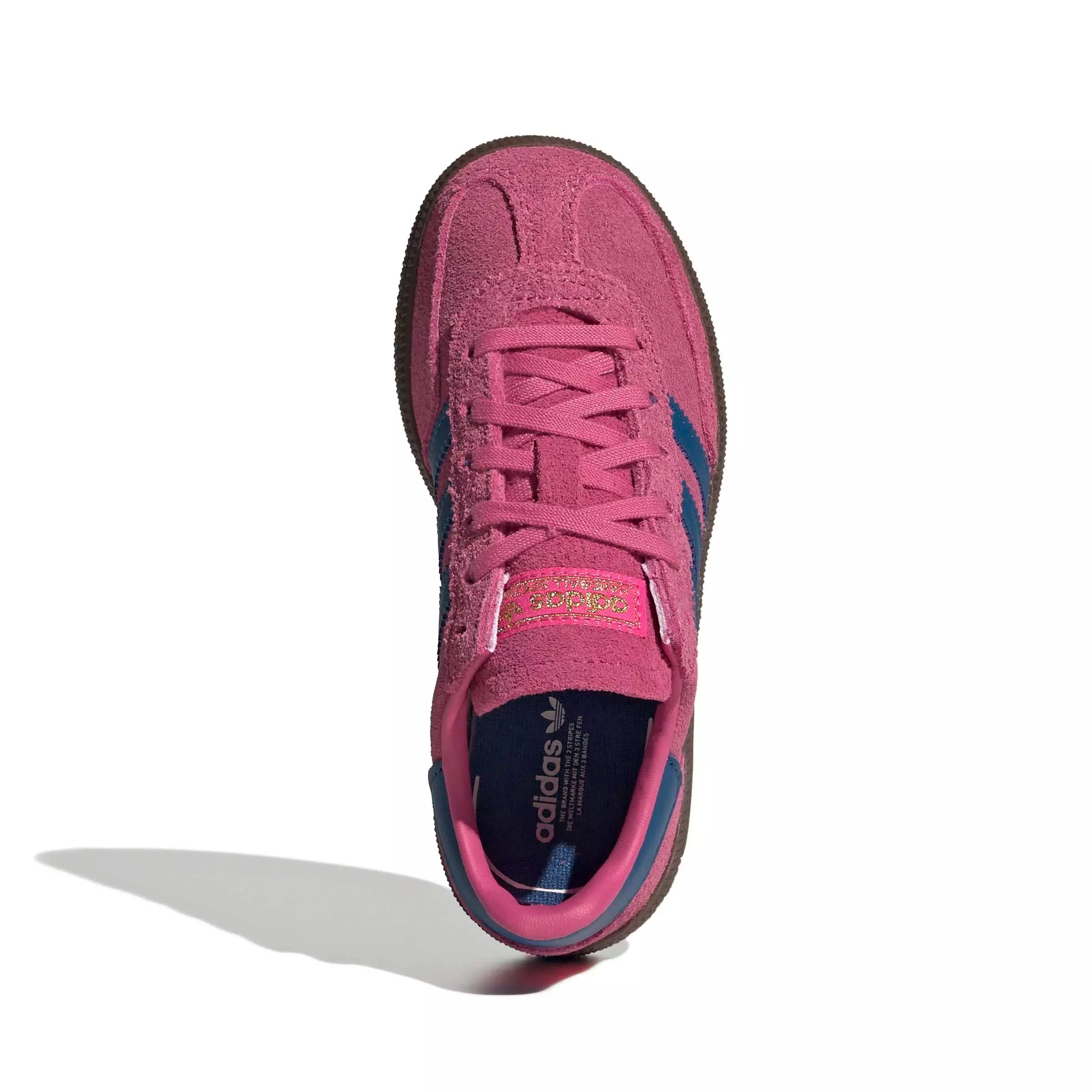 adidas Originals Handball Spezial "Shock Pink/Dark Marine/Gum 5" Preschool Girls' Shoe - PINK/DK MARINE/GUM