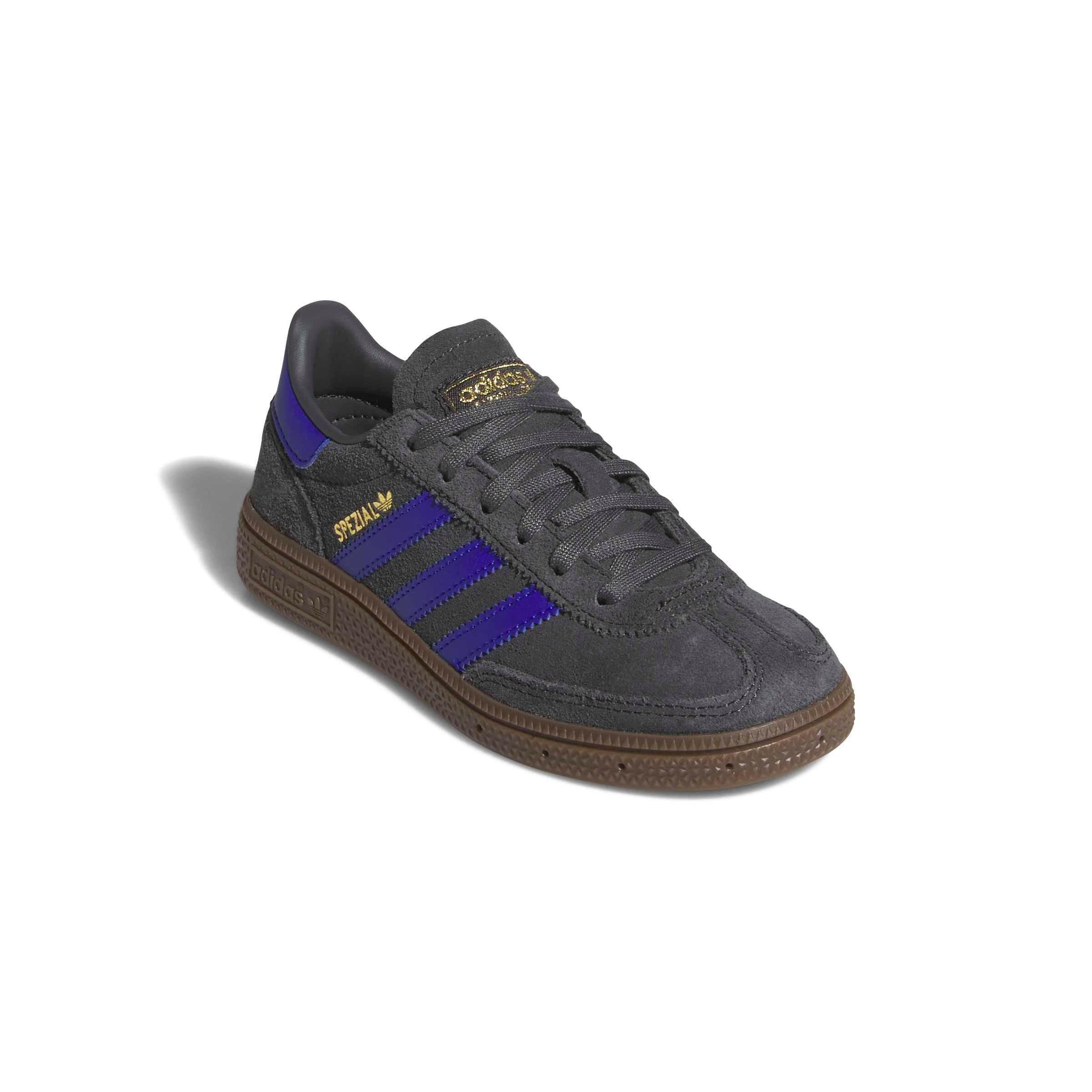 adidas Originals Handball Spezial "Carbon/Lucid Blue/Gum 5" Preschool Boys' Shoe - CARBON/BLUE/GUM Thumbnail View 3
