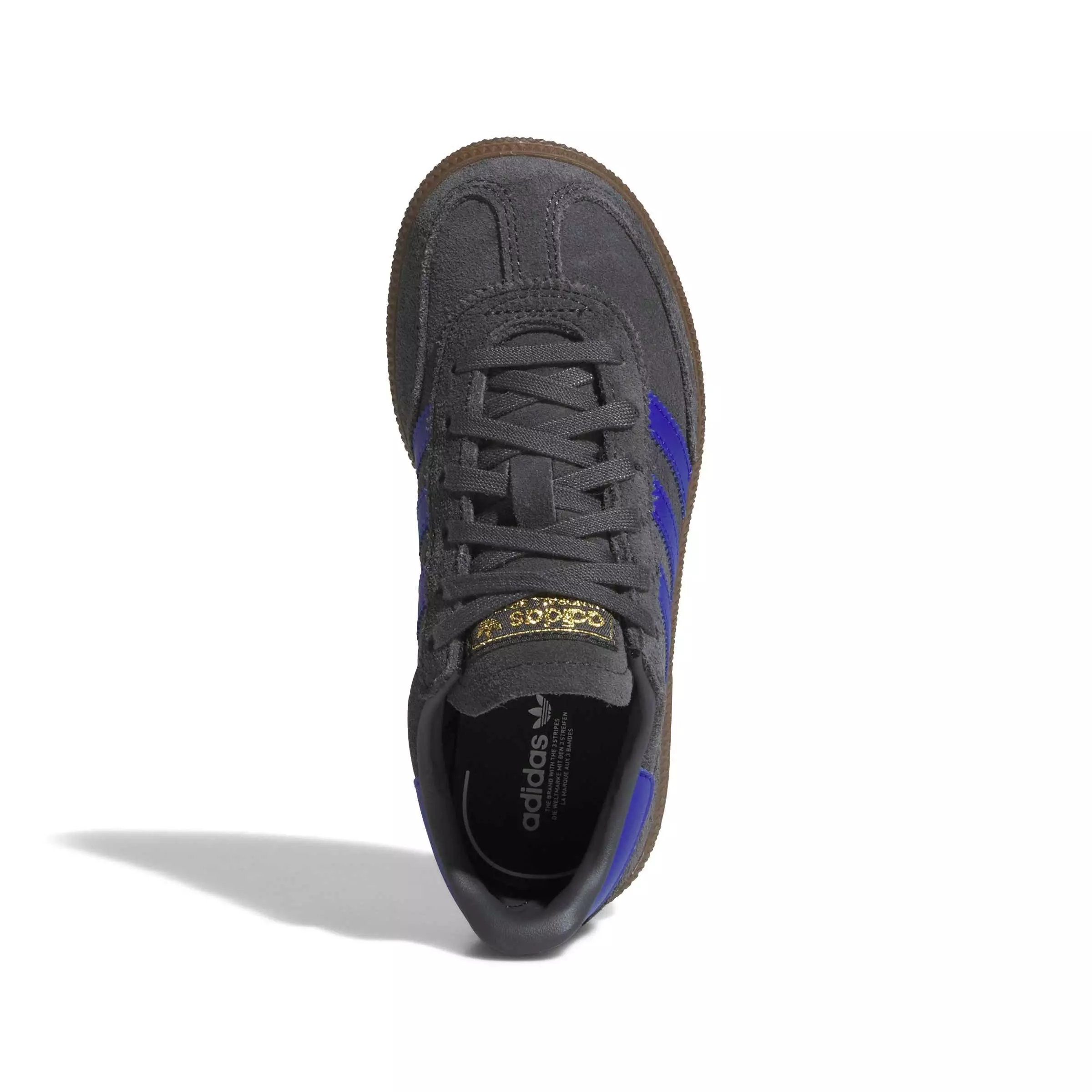 adidas Originals Handball Spezial "Carbon/Lucid Blue/Gum 5" Preschool Boys' Shoe - CARBON/BLUE/GUM