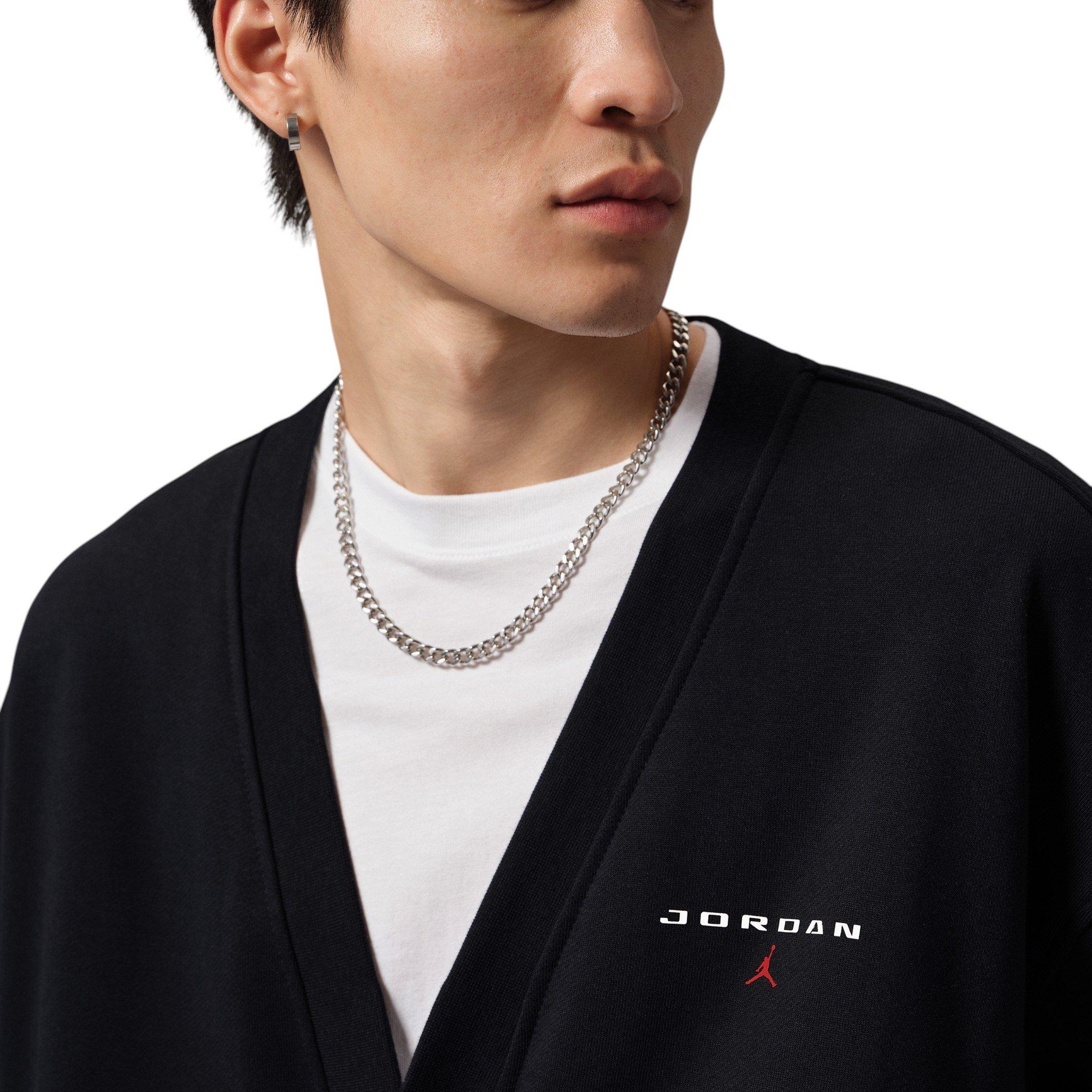 Jordan Men's Flight Cardigan - Black - BLACK
