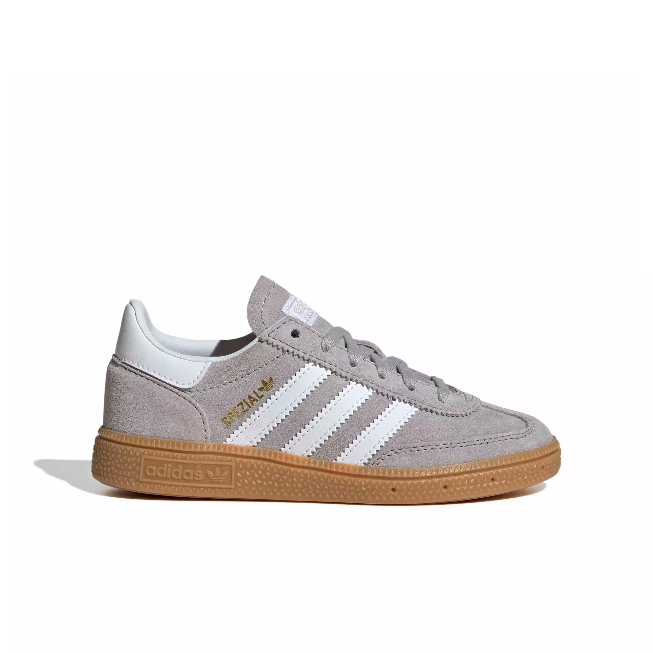adidas Originals Handball Spezial "Grey Two/Ftwr White/Gum 3" Preschool Boys' Shoe - GREY/WHITE/GUM