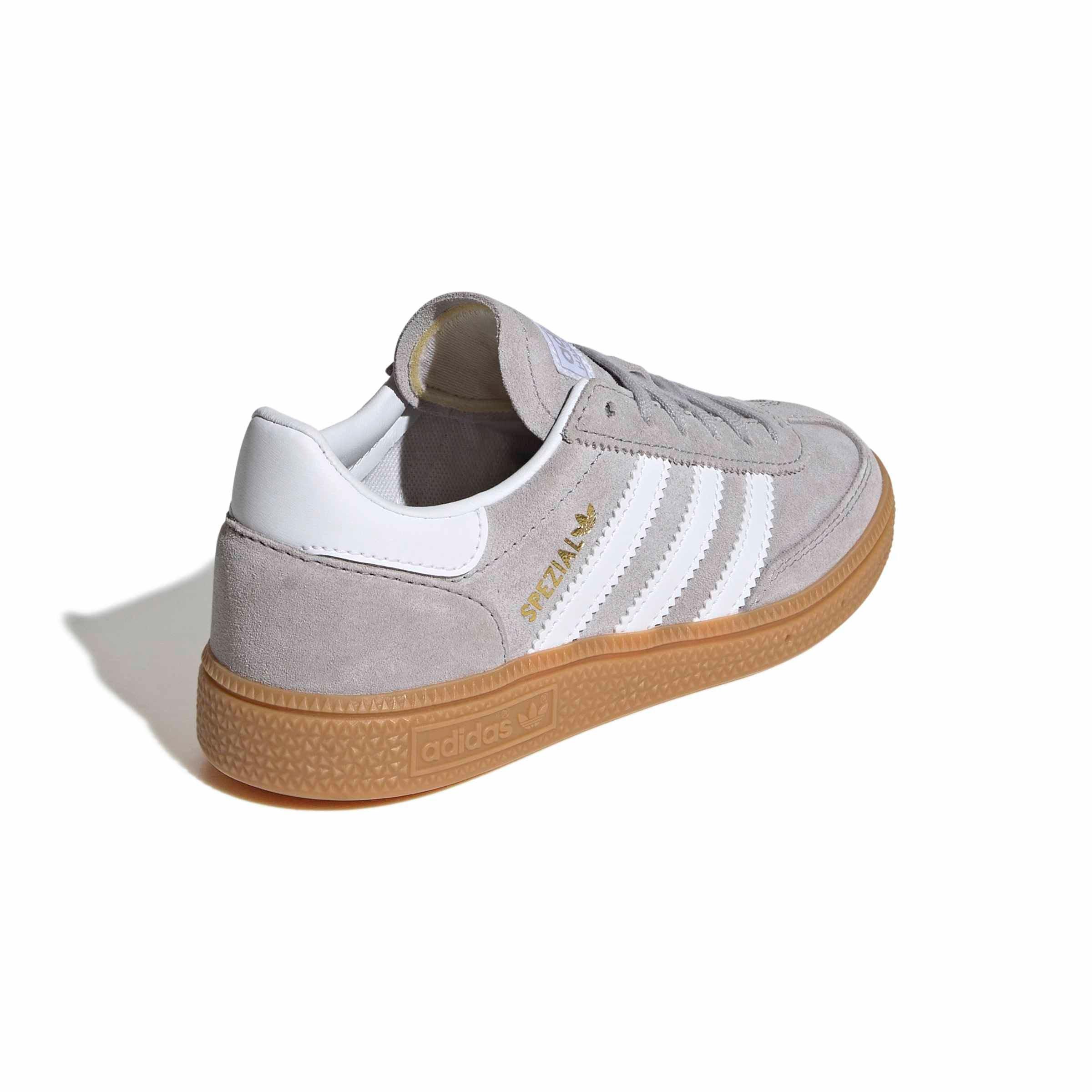 adidas Originals Handball Spezial "Grey Two/Ftwr White/Gum 3" Preschool Boys' Shoe - GREY/WHITE/GUM Thumbnail View 4