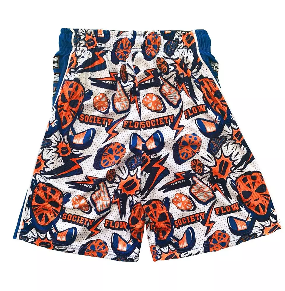 Flow Society Big Boys' White Hat Trick Flow Shorts - WHITE