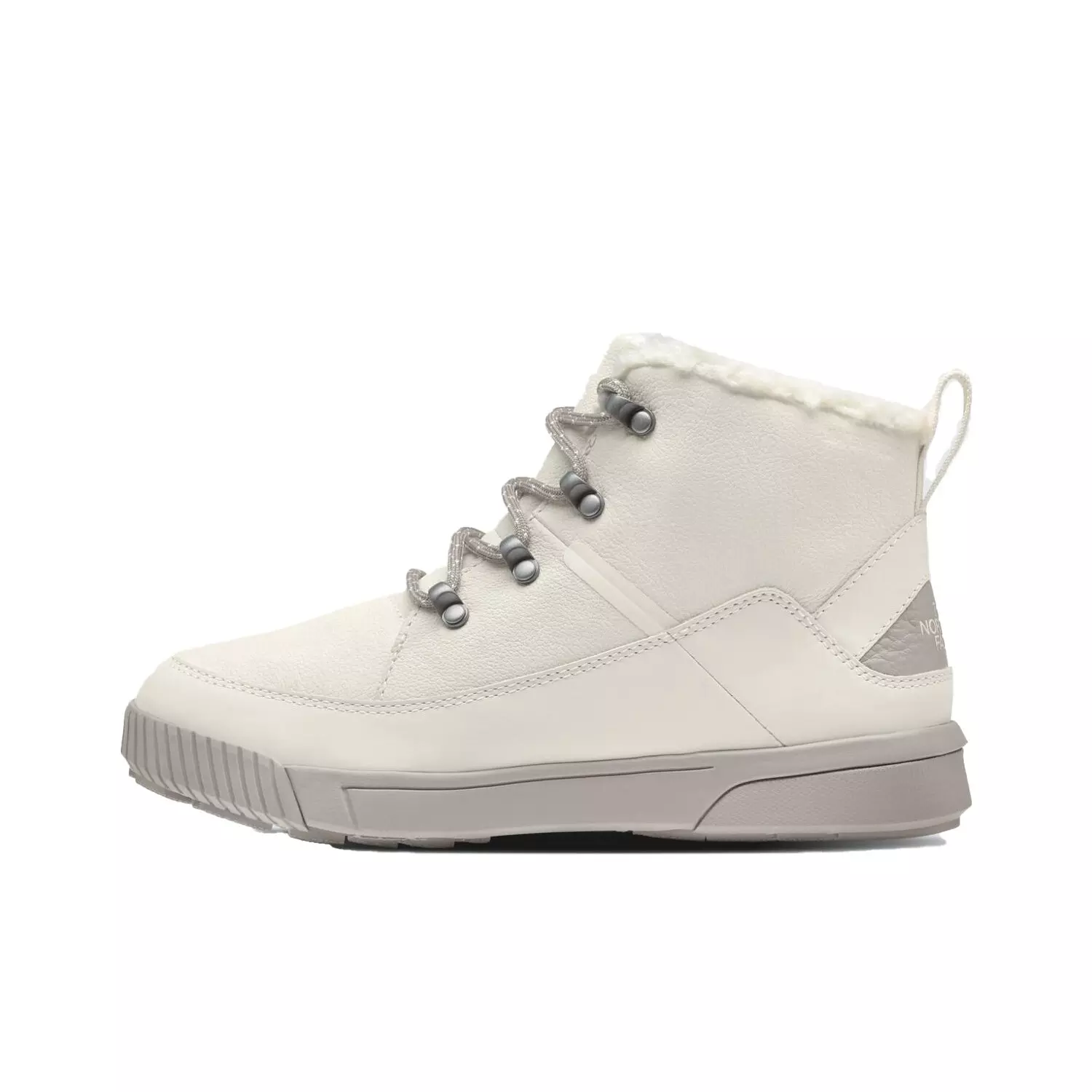 The North Face Sierra Mid Lace "White Dune/Silver Grey" Women's Waterproof Boot - WHITE/GREY