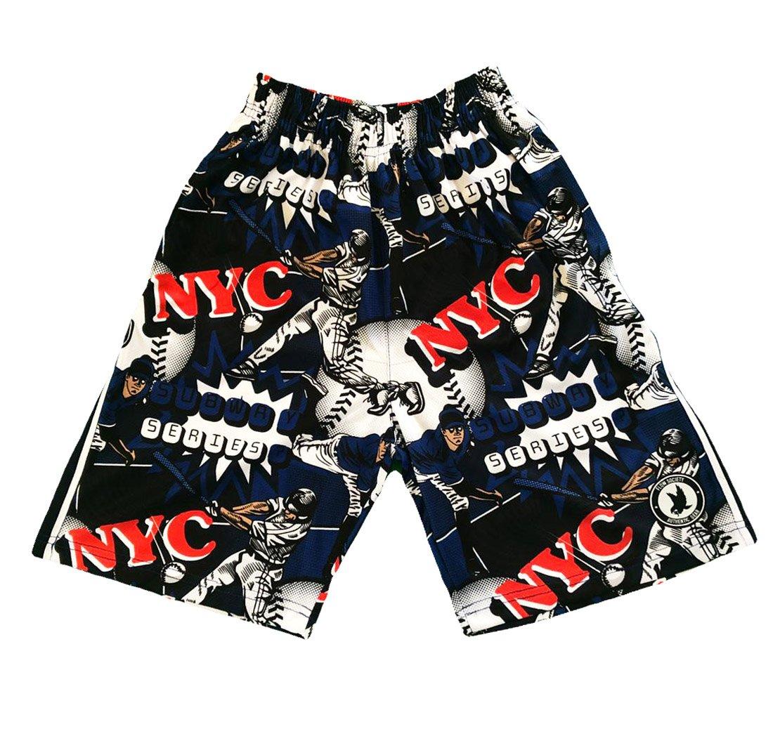 Flow Society NYC Baseball Big Boys' Navy Attack Shorts
