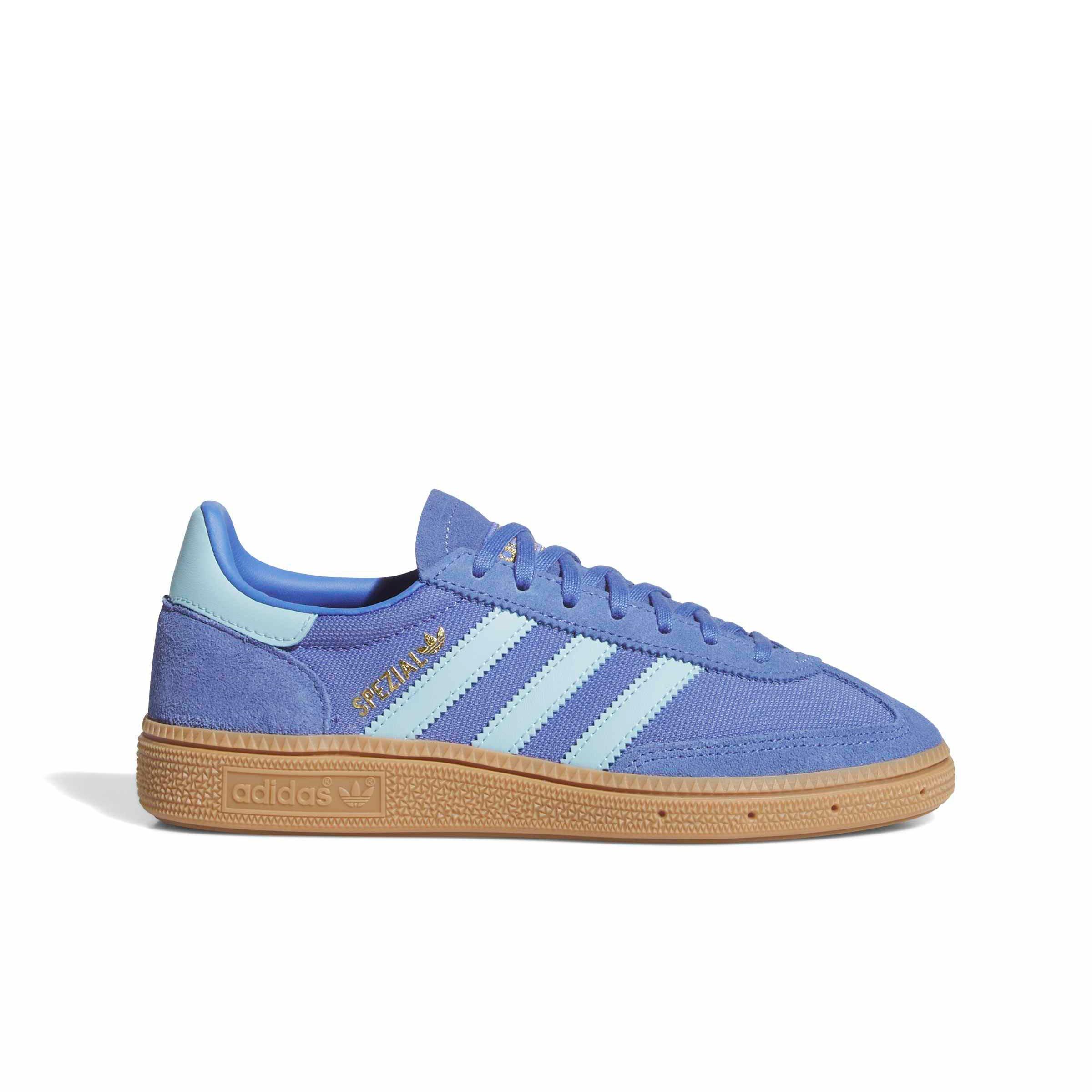 adidas Originals Handball Spezial "Real Lilac/Icey Blue/Gum 4" Grade School Girls' Shoe - LILAC/BLUE/GUM Thumbnail View 1