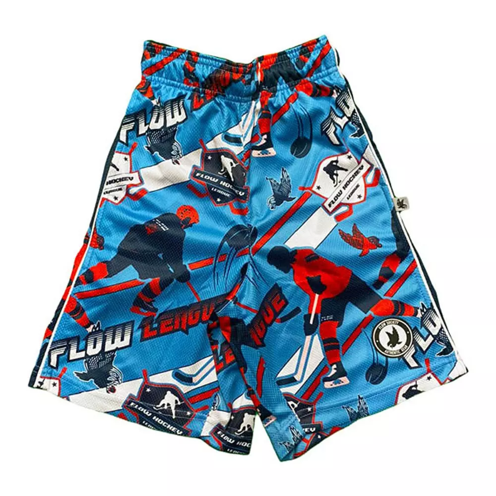 Flow Society Big Boys' Flow Hockey League Shorts - Sky Blue - SKY BLUE