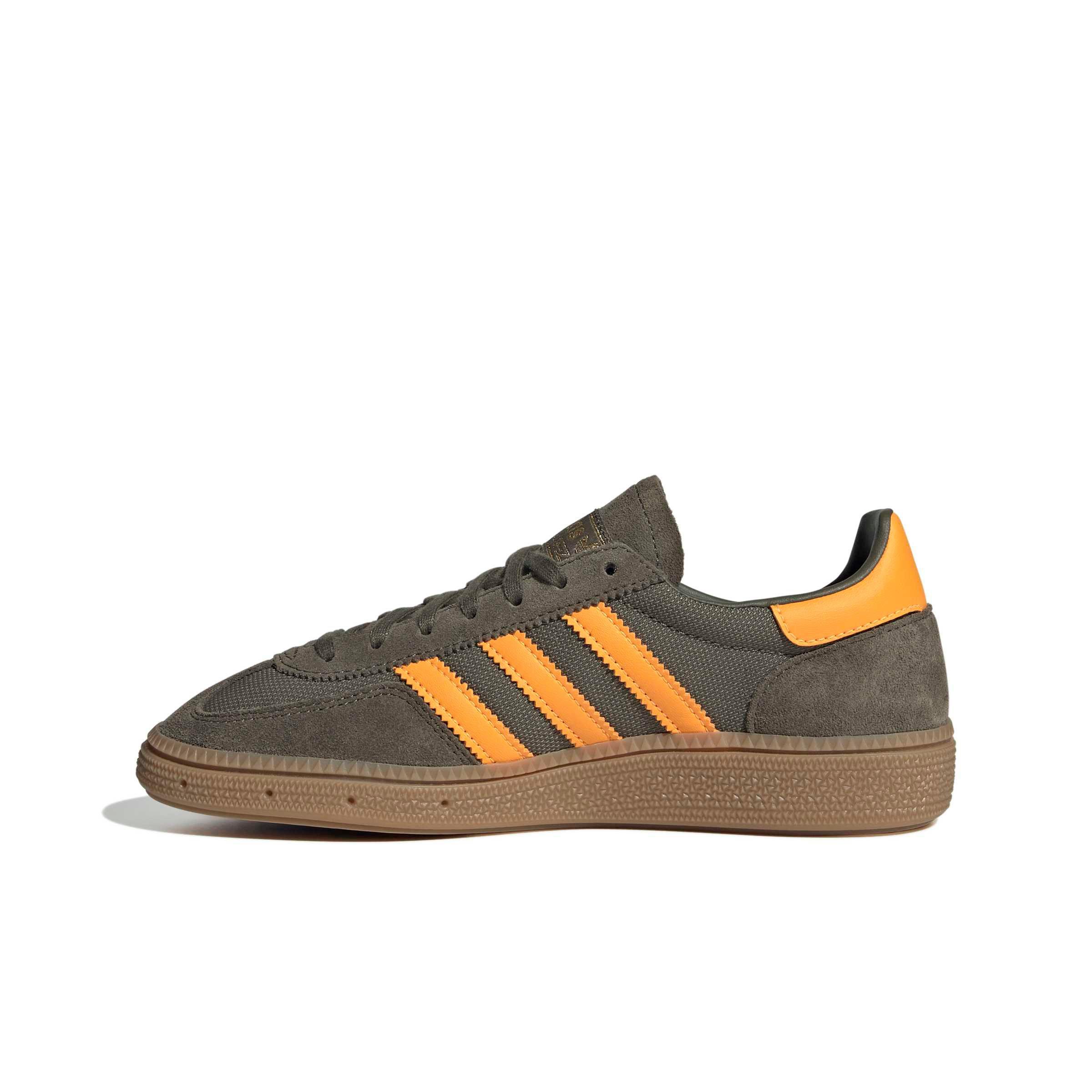 adidas Originals Handball Spezial "Olive Strata/Pure Tangerine/Gum 4" Grade School Boys' Shoe - OLIVE/TANGERINE/GUM Thumbnail View 2