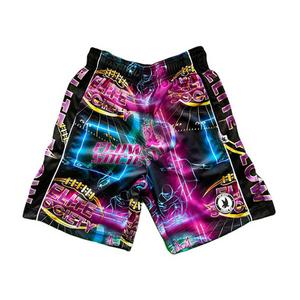 Flow Society Big Boys' Elite Football Shorts -Black/Neon Purple