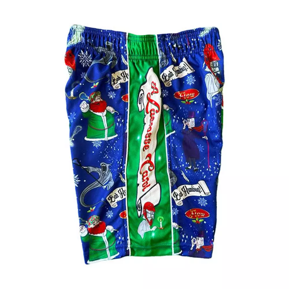Flow Society Big Boys' Xmas Lax Carol Shorts -Blue - BLUE