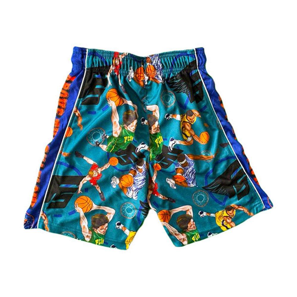 Flow Society Above the Rim Big Boys' Teal Shorts