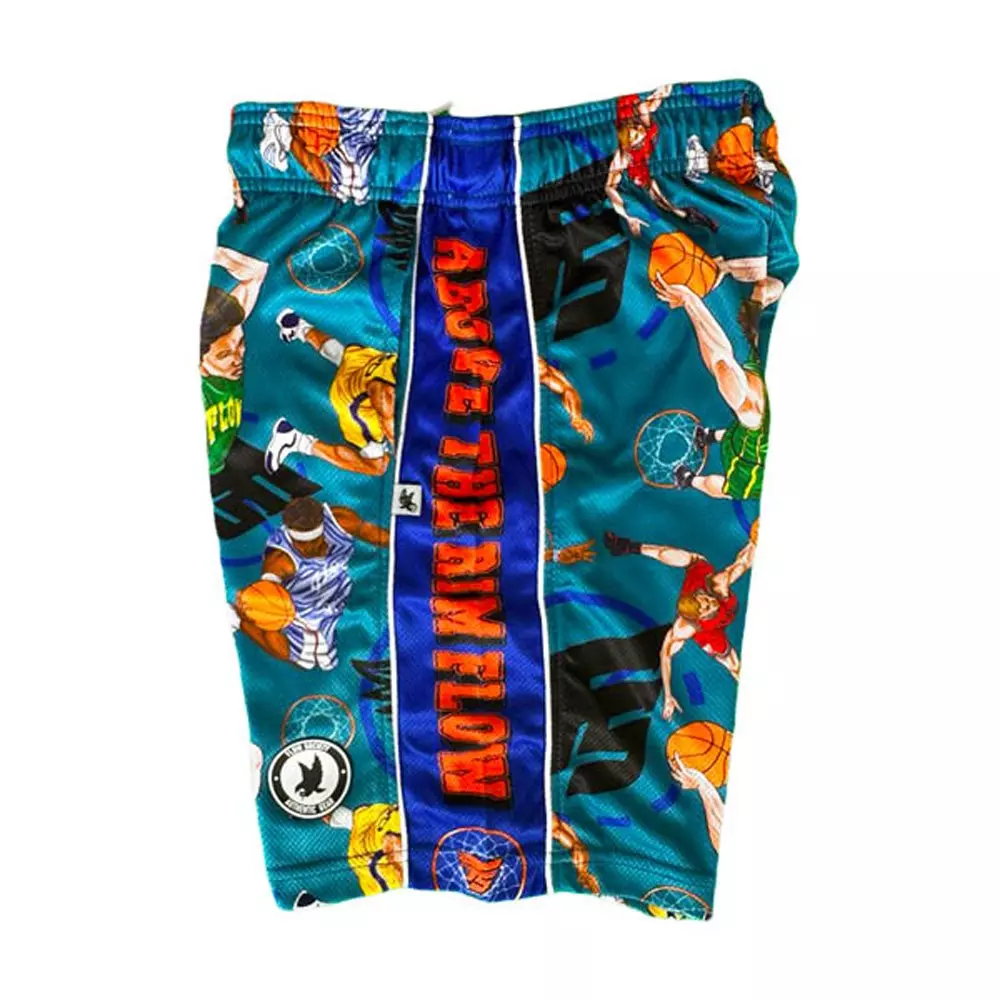 Flow Society Big Boys' Above the Rim Shorts -Teal - TEAL
