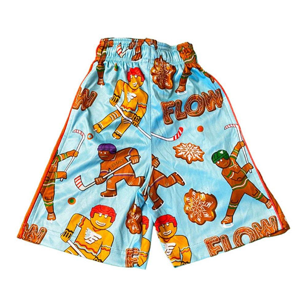 Flow Society Big Boys' Gingerbread Hockey Shorts - Aqua - AQUA Thumbnail View 2