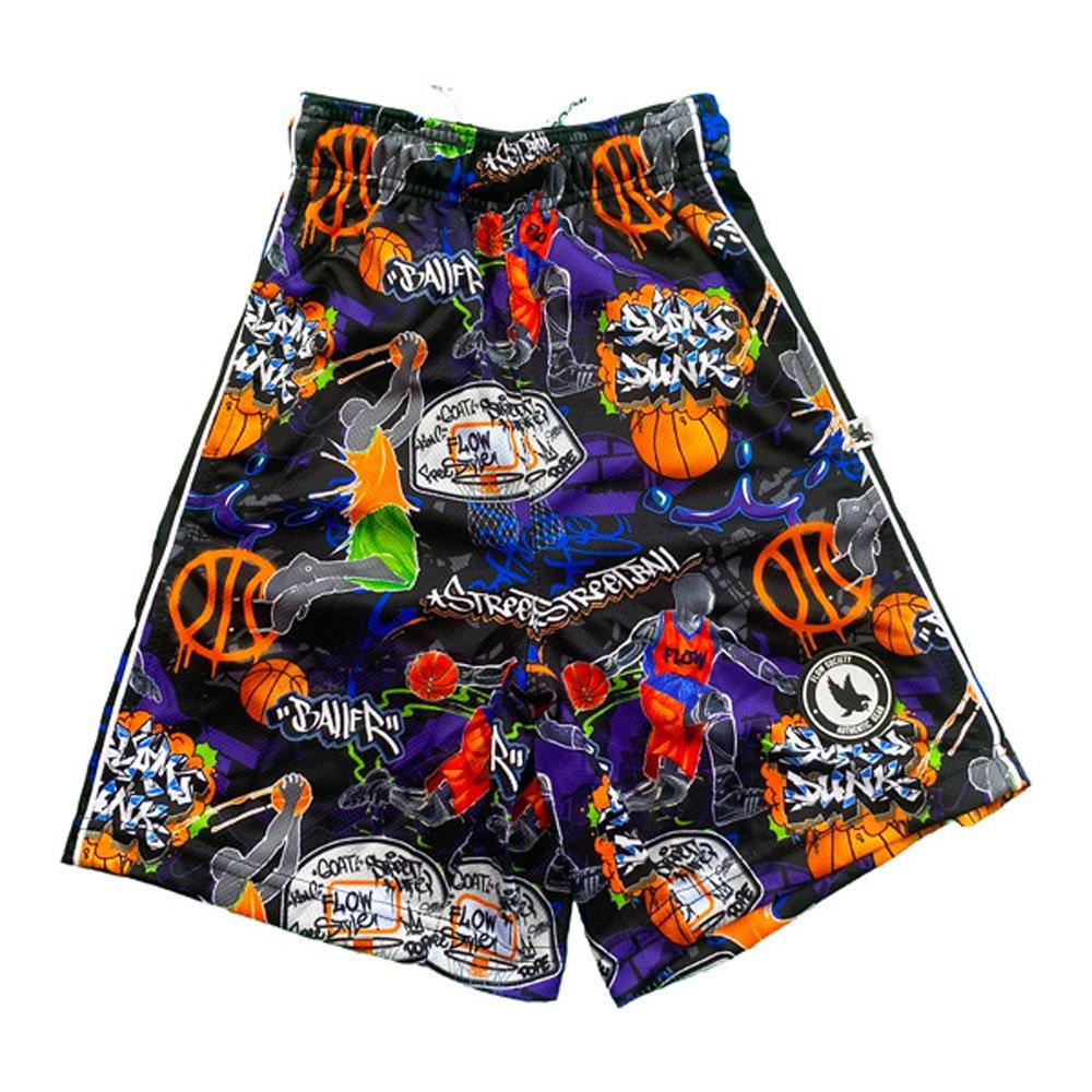 Flow Society Graffiti Streetball​ Big Boys' Black Shorts