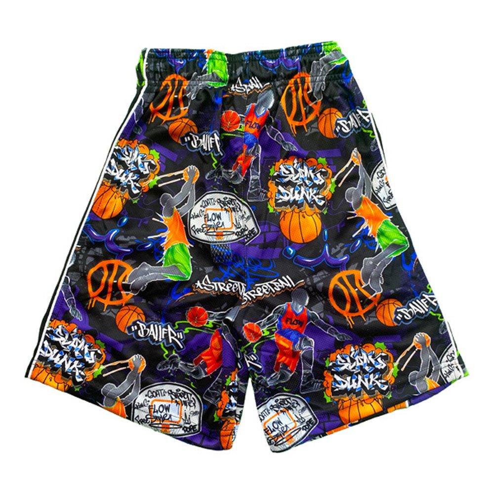 Flow Society Graffiti Streetball​ Big Boys' Black Shorts