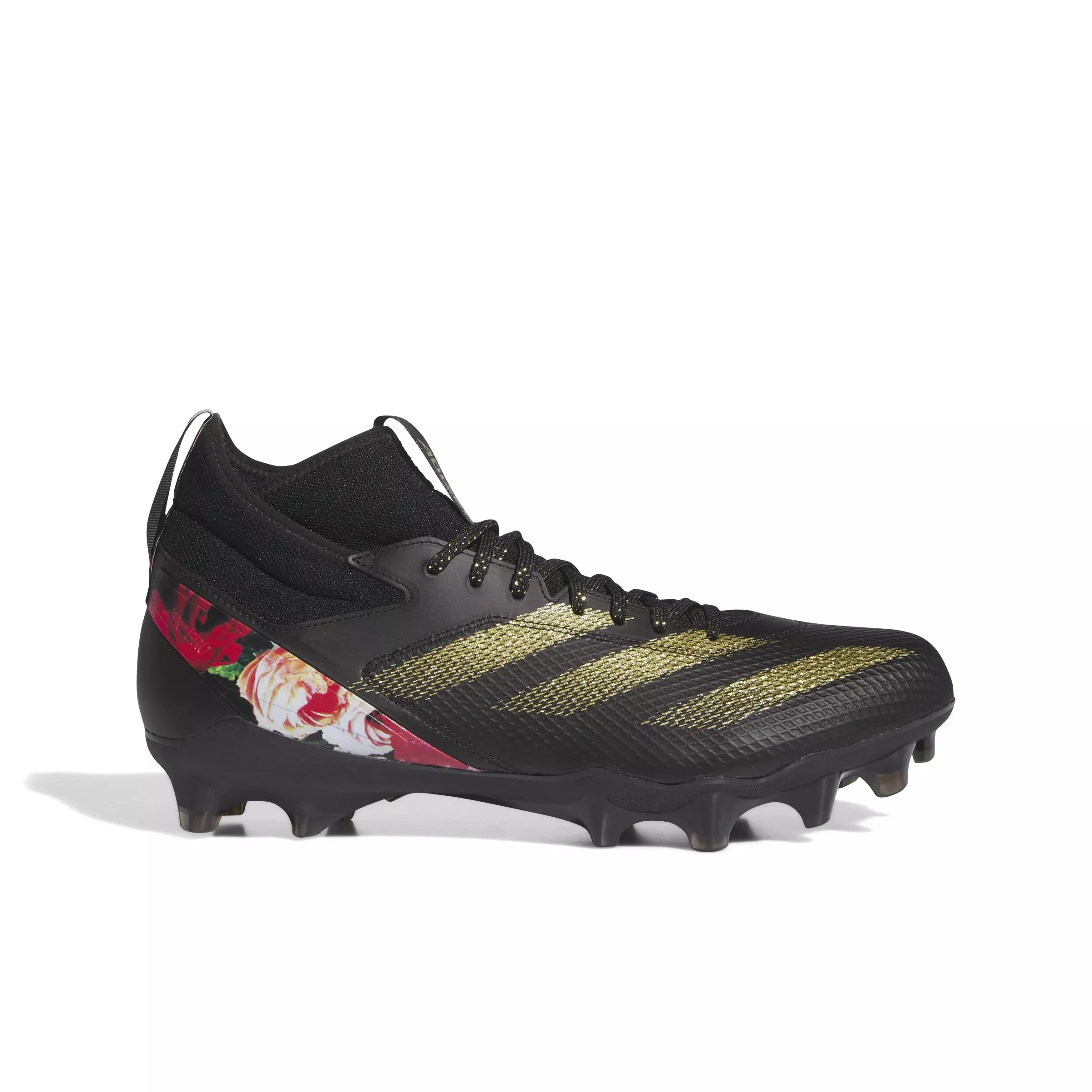 adidas Adizero Impact Speed Coronation "Core Black/Gold Metallic/Core Black" Men's Football Cleat - BLACK/GOLD/BLACK