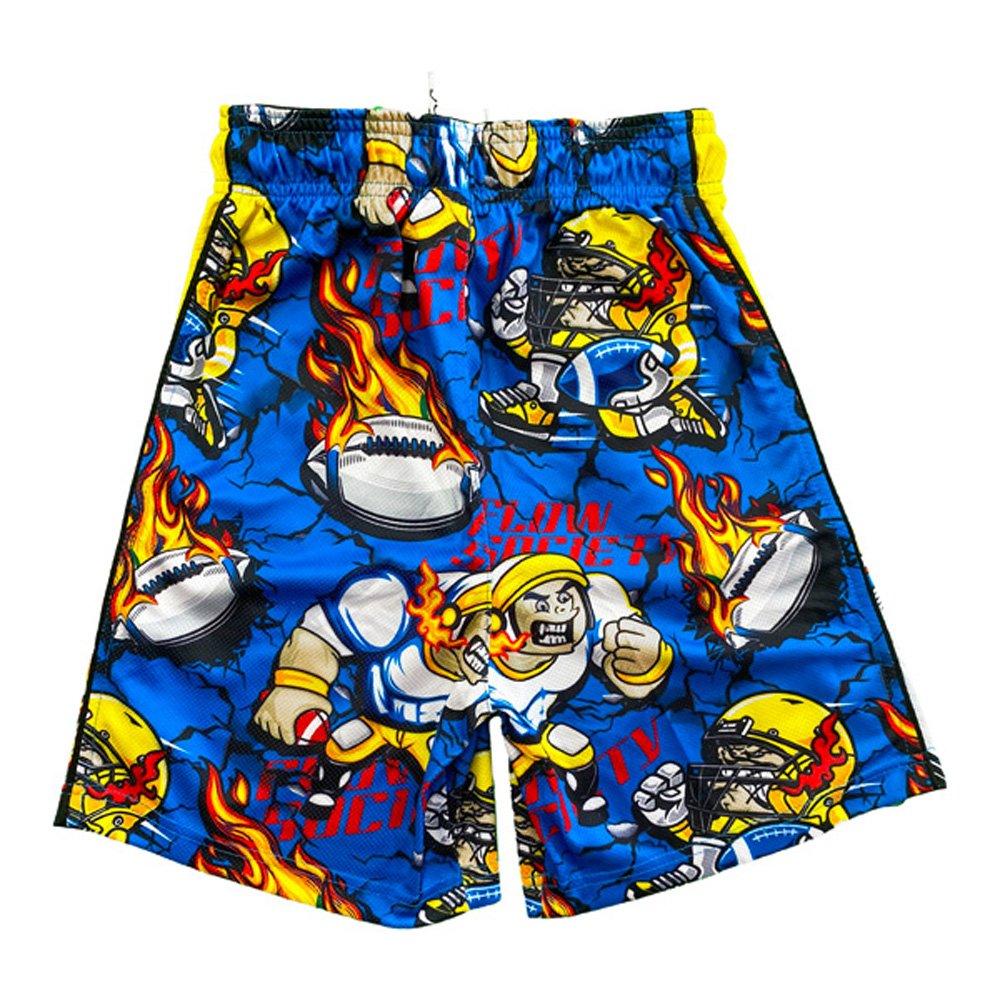 Flow Society Fire Zone Football Big Boys' Blue Shorts
