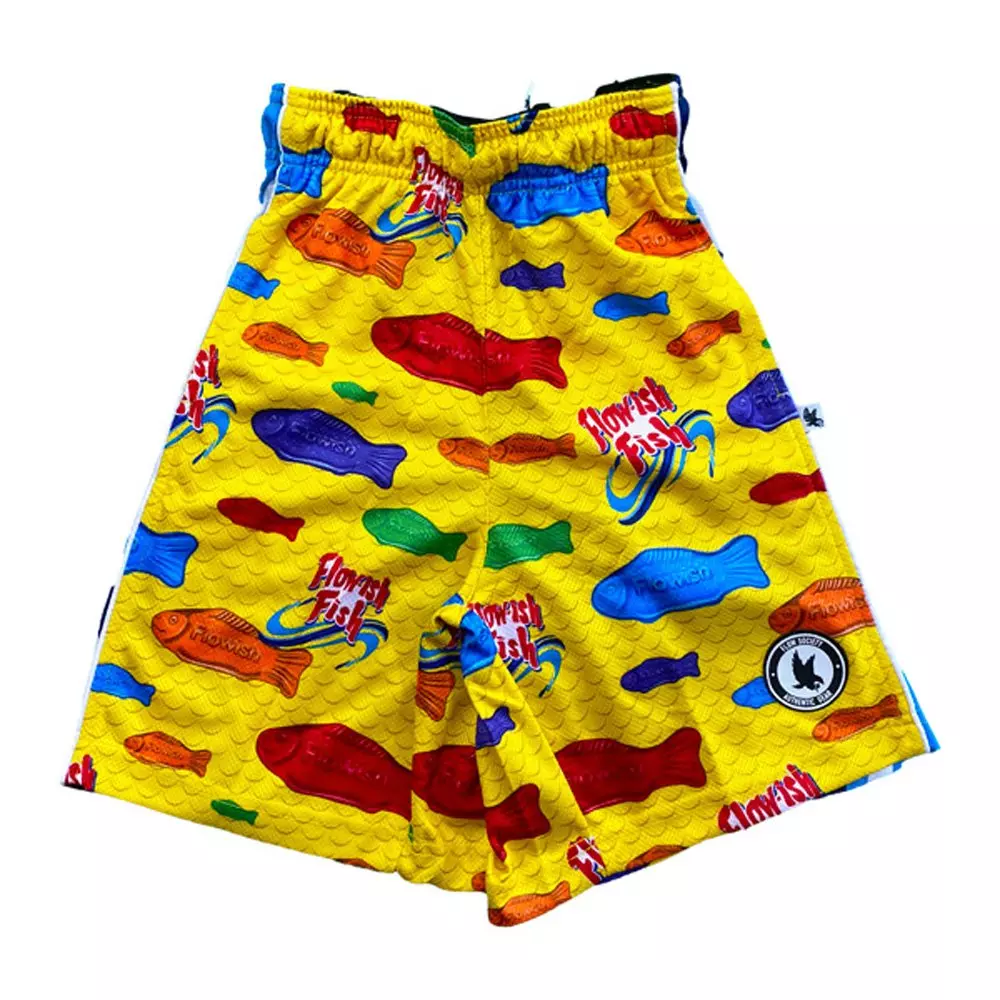 Flow Society Big Boys' Sweetish Fish Shorts - Yellow - YELLOW