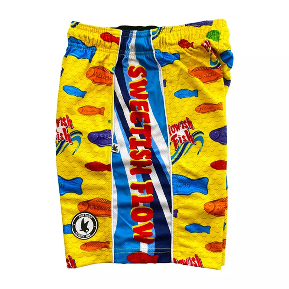 Flow Society Big Boys' Sweetish Fish Shorts - Yellow - YELLOW