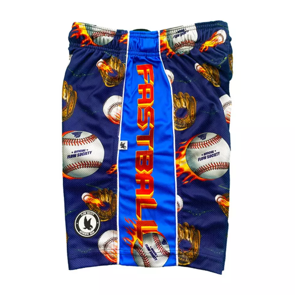 Flow Society Big Boys' Fastball Baseball Shorts - Navy - NAVY