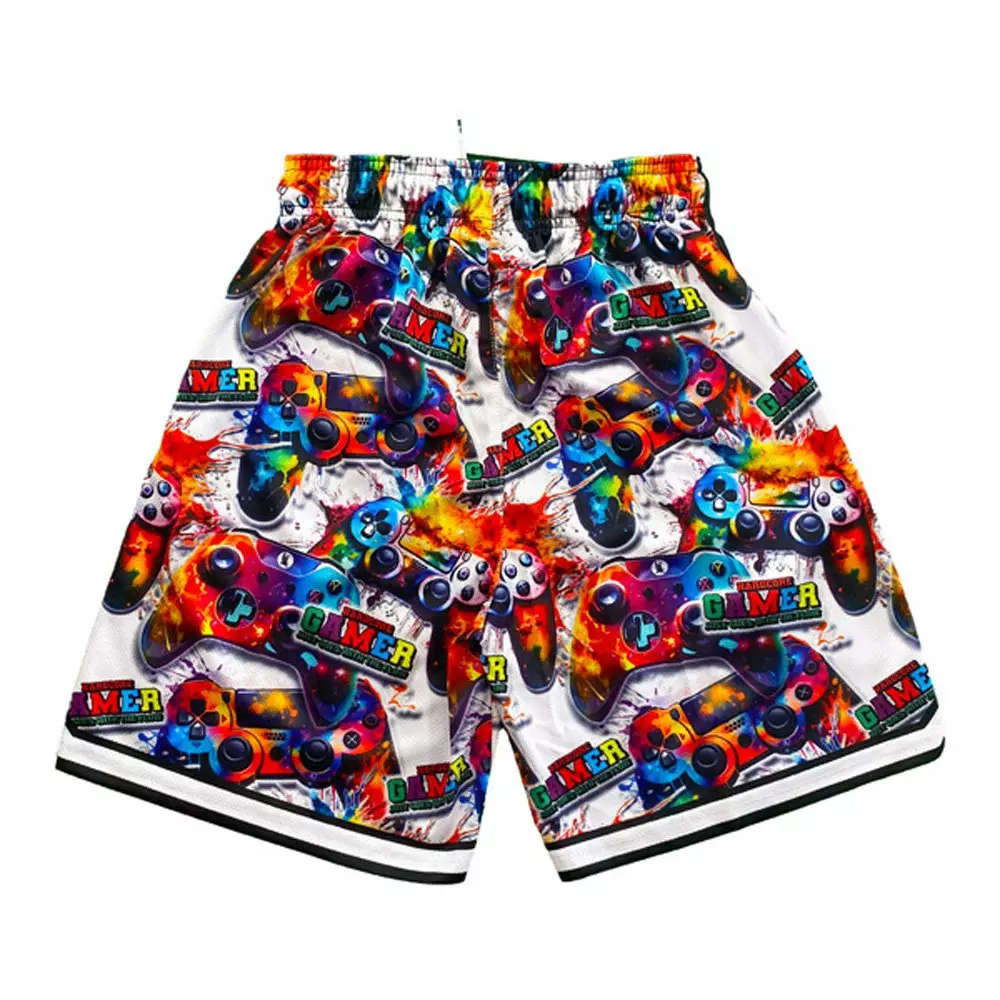 Flow Society Big Boys' Gamer Flow Shorts - White - WHITE