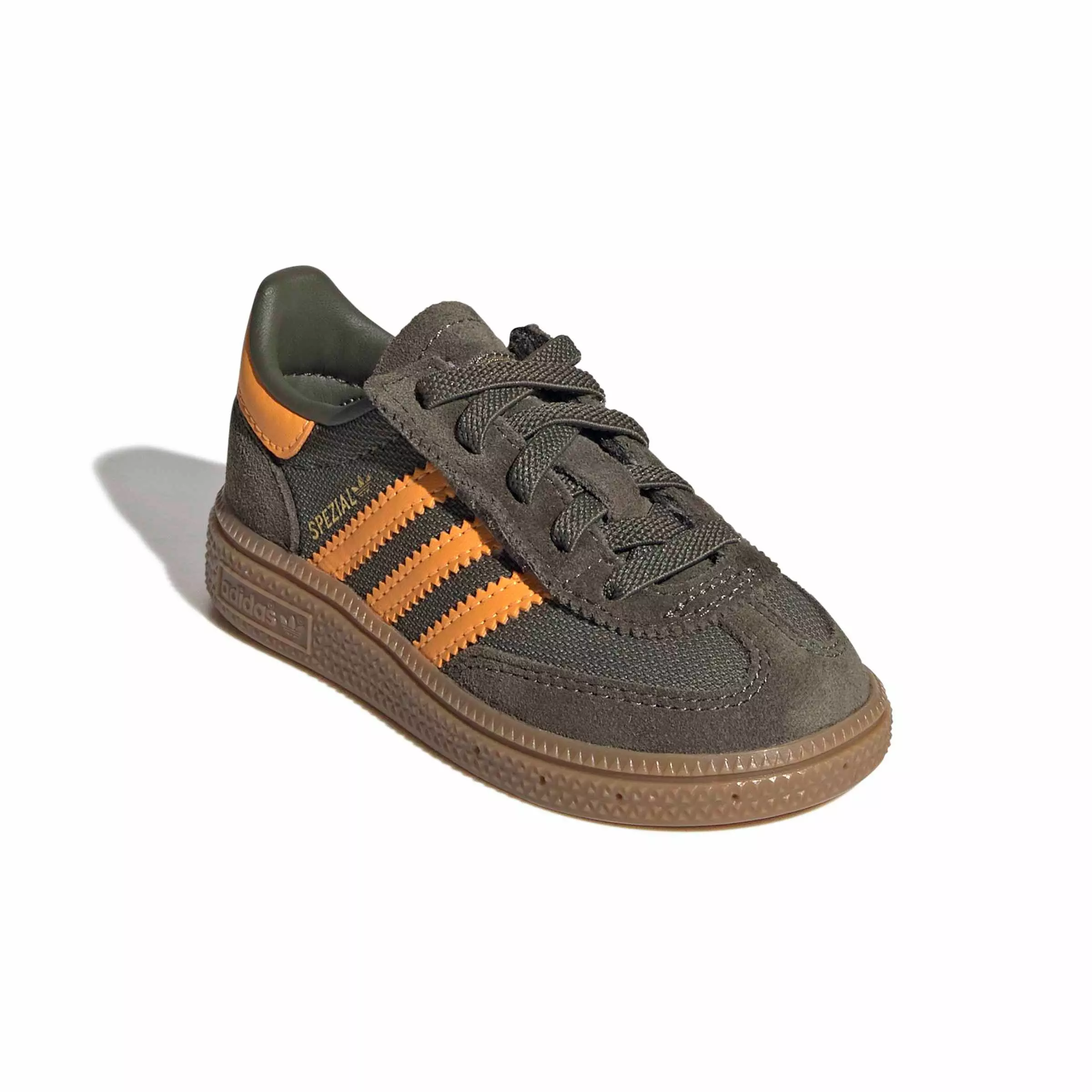 adidas Originals Handball Spezial CCEL "Olive Strata/Pure Tangerine/Gum 4" Infant Boys' Shoe - OLIVE/TANGERINE/GUM