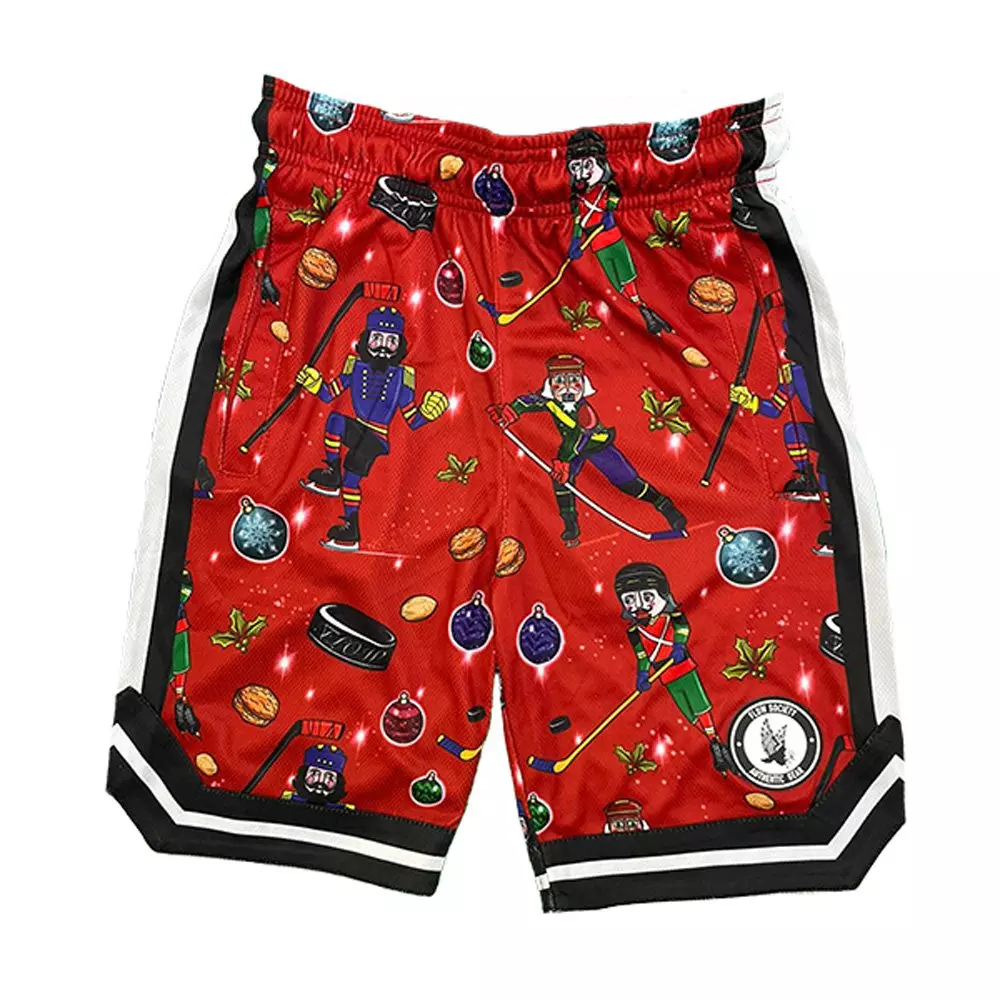 Flow Society Big Boys' Nutcracker Flow Shorts - Red - RED