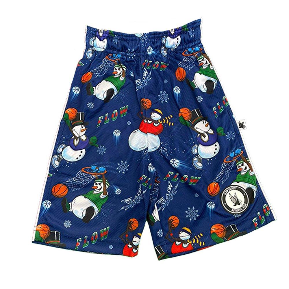 Flow Society Snowman Frosty Bball​ Big Boys' Blue Shorts