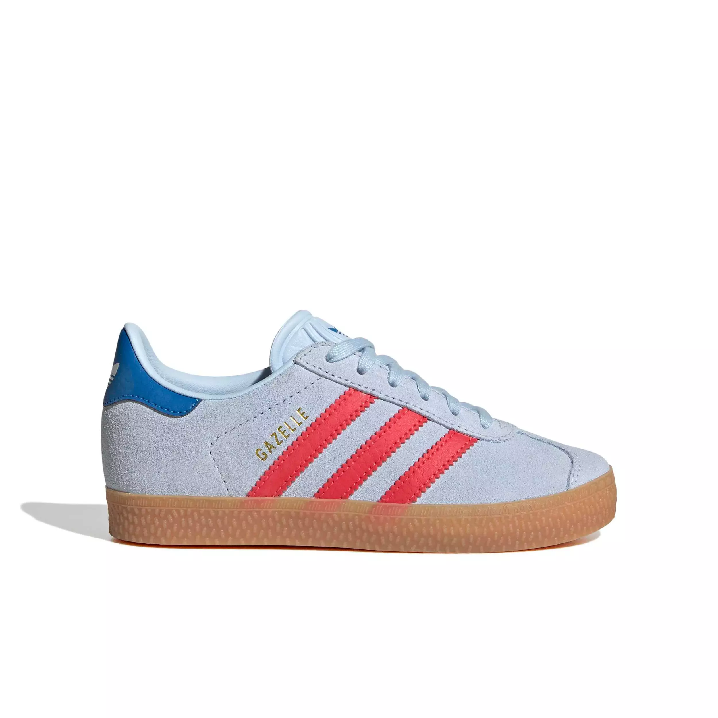 adidas Originals Gazelle "Crystal Sky/Semi Lucid Red/Bluebird" Preschool Boys' Shoe - SKY/RED/BLUEBIRD