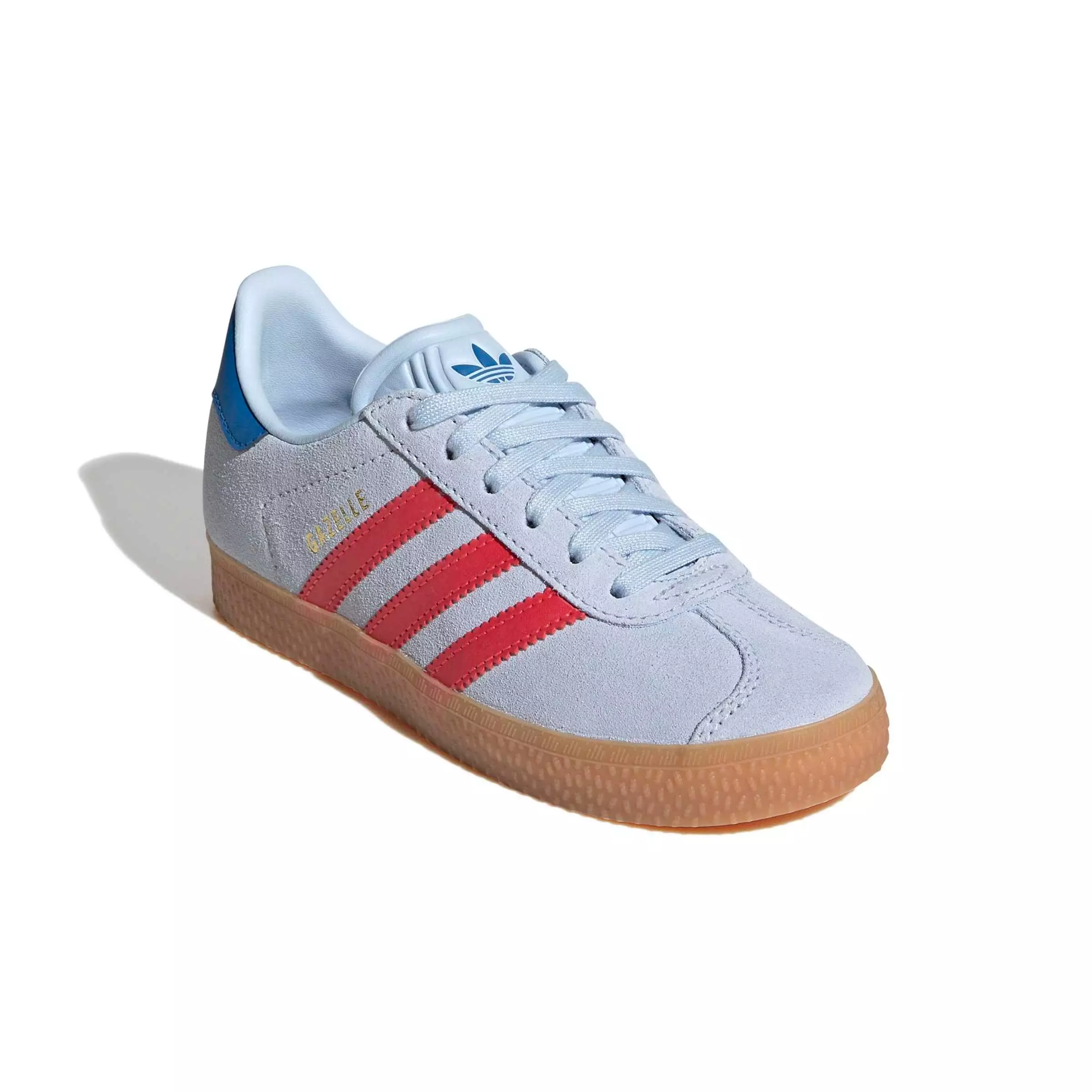 adidas Originals Gazelle "Crystal Sky/Semi Lucid Red/Bluebird" Preschool Boys' Shoe - SKY/RED/BLUEBIRD