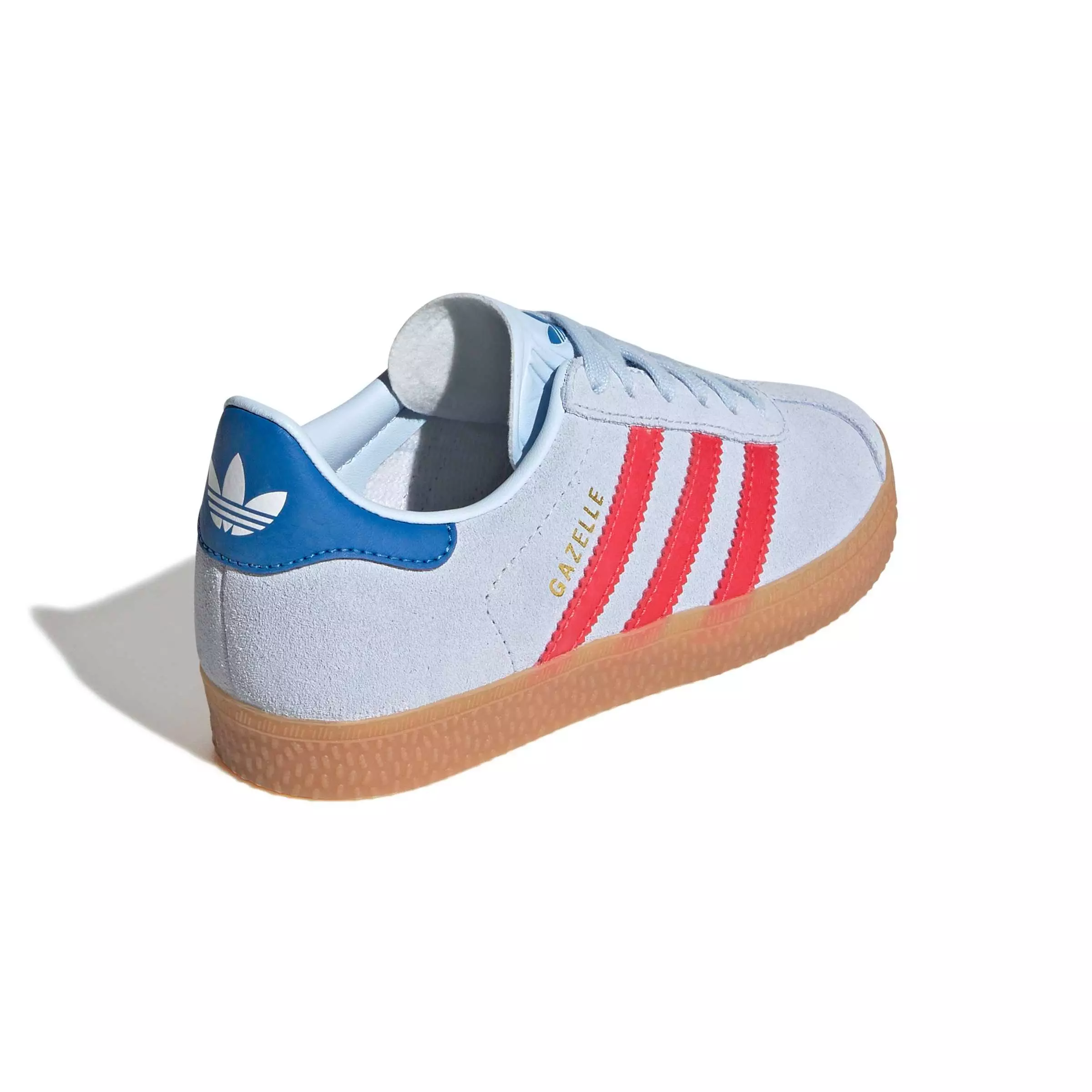 adidas Originals Gazelle "Crystal Sky/Semi Lucid Red/Bluebird" Preschool Boys' Shoe - SKY/RED/BLUEBIRD