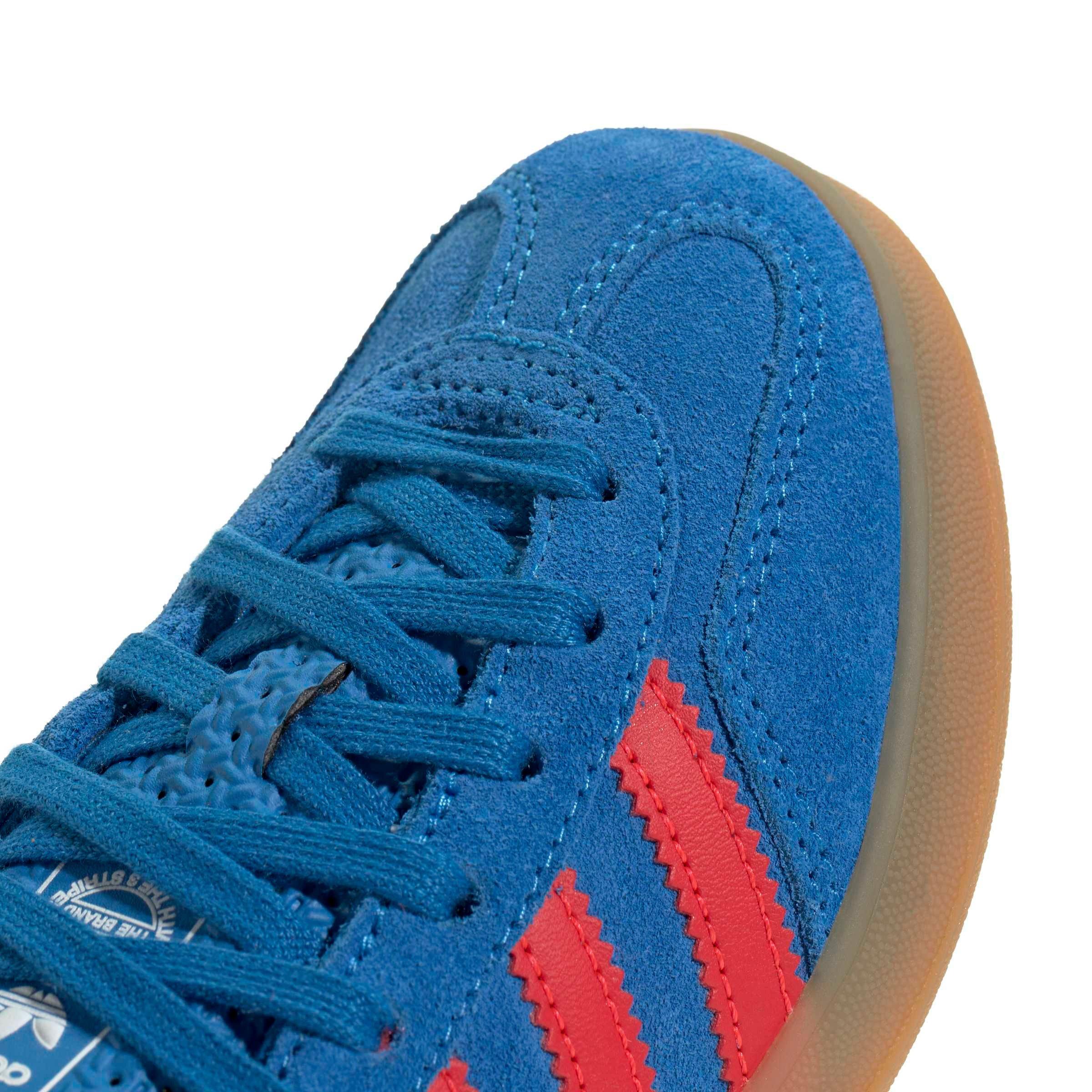 adidas Originals Gazelle Indoor "Lucid Ray Blue/Lucid Red/Gum 2" Preschool Boys' Shoe - BLUE/RED/GUM Thumbnail View 7