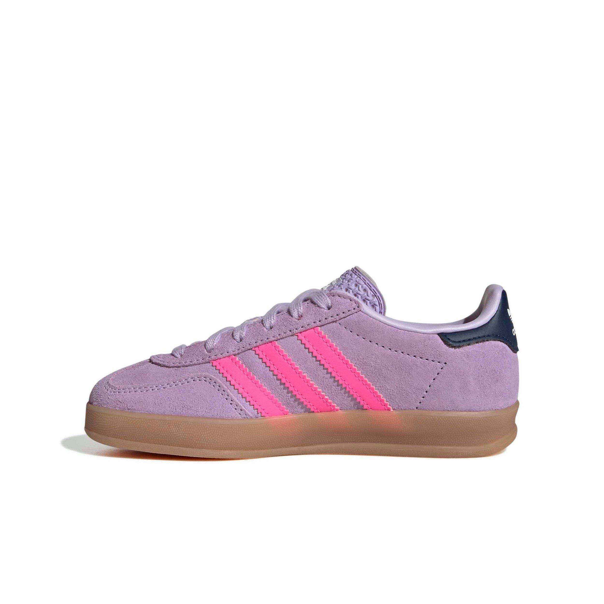 adidas Originals Gazelle Indoor "Powder Plum/Lucid Pink/Gum 2" Preschool Girls' Shoe - PLUM/PINK/GUM Thumbnail View 2