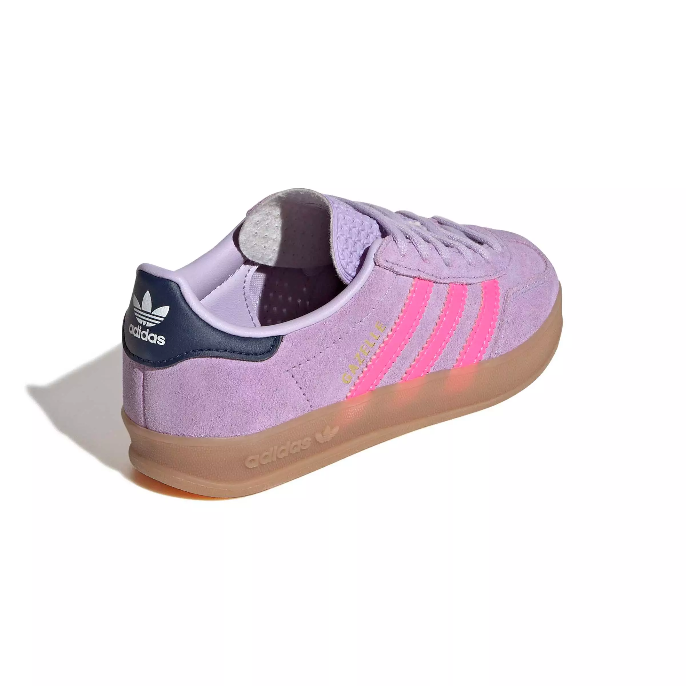 adidas Originals Gazelle Indoor "Powder Plum/Lucid Pink/Gum 2" Preschool Girls' Shoe - PLUM/PINK/GUM