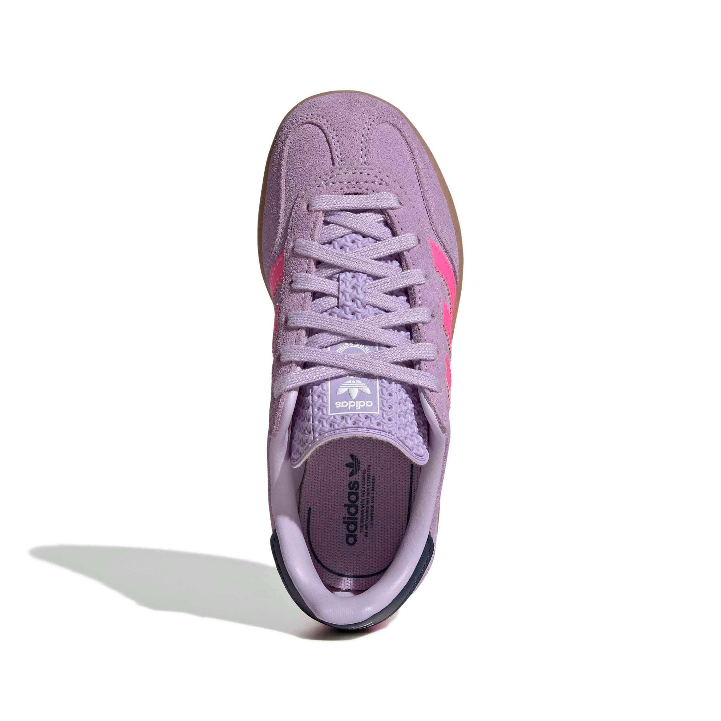 adidas Originals Gazelle Indoor "Powder Plum/Lucid Pink/Gum 2" Preschool Girls' Shoe - PLUM/PINK/GUM Thumbnail View 5