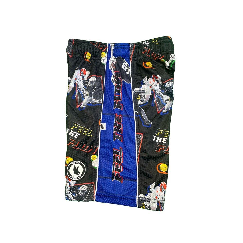 Flow Society Big Boys' Feel The Flow Lax Shorts -Black