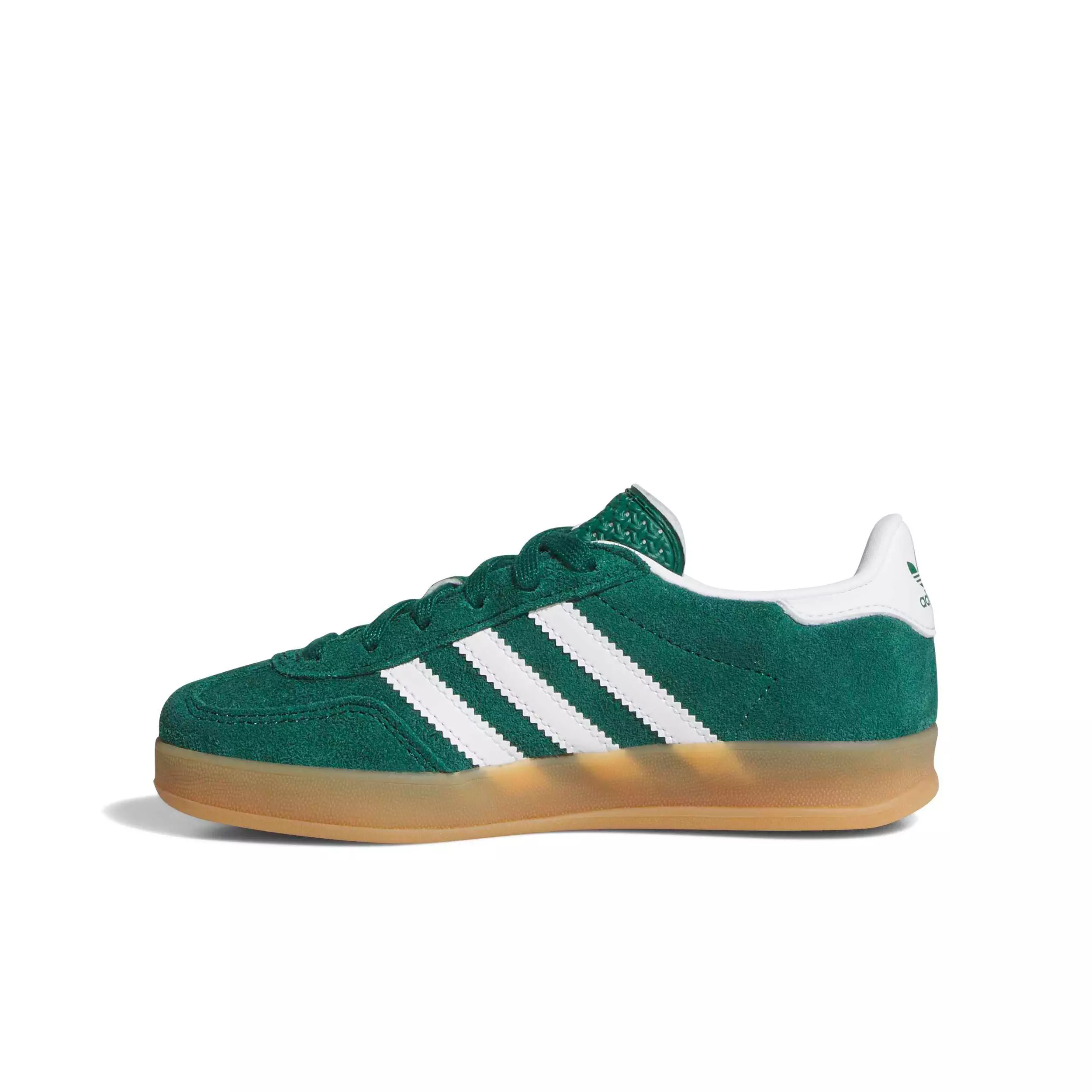 adidas Originals Gazelle Indoor "Collegiate Green/Ftwr White/Gum 2" Preschool Boys' Shoe - GREEN/WHITE/GUM