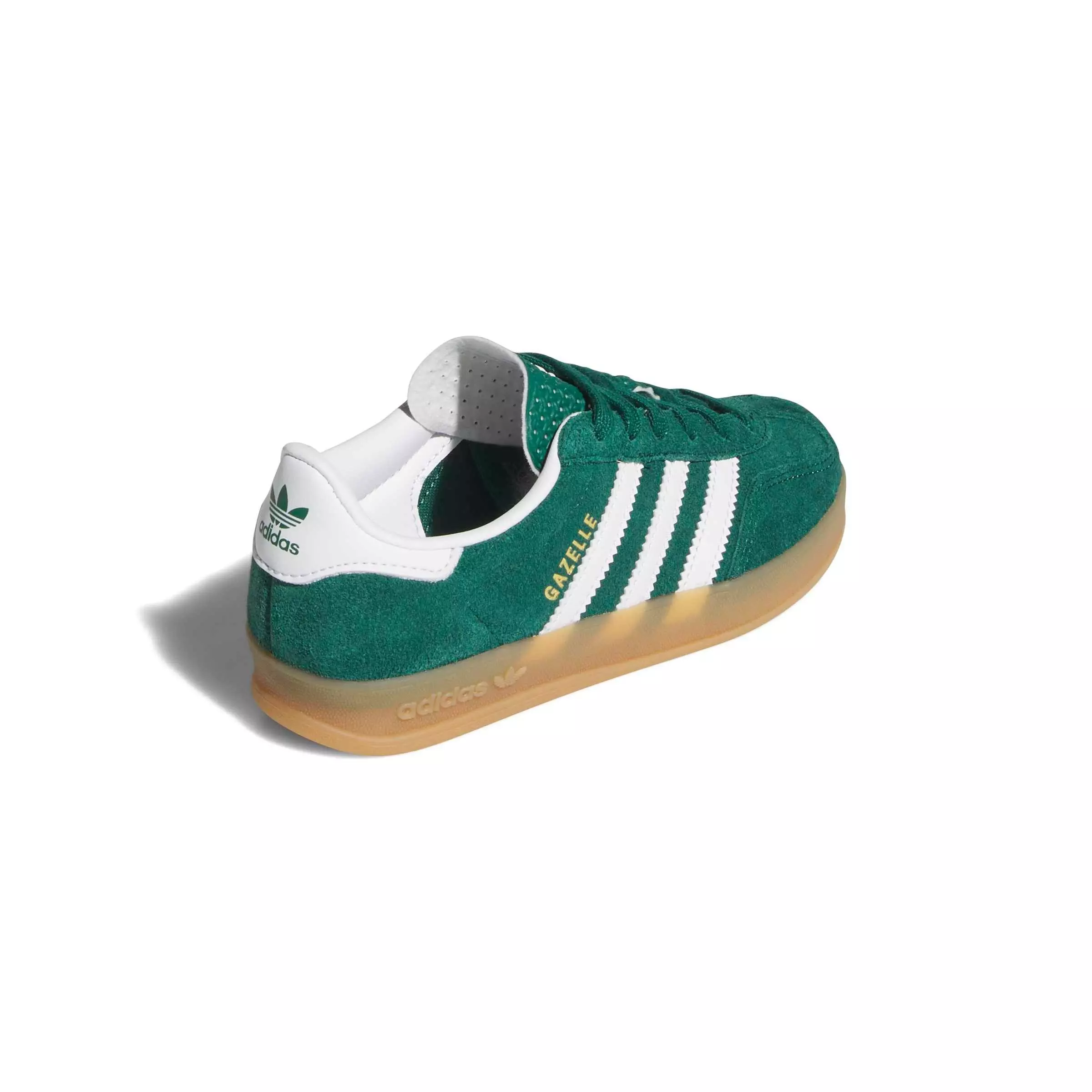 adidas Originals Gazelle Indoor "Collegiate Green/Ftwr White/Gum 2" Preschool Boys' Shoe - GREEN/WHITE/GUM