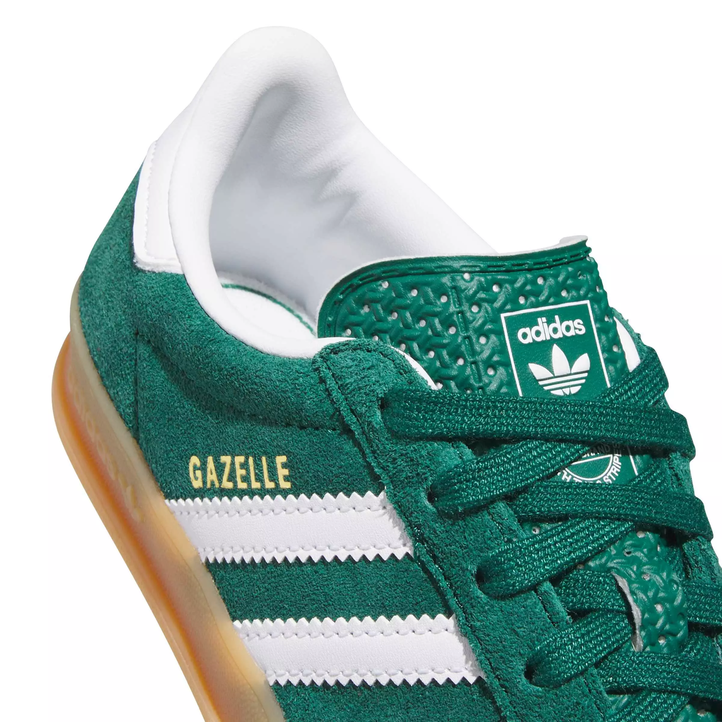 adidas Originals Gazelle Indoor "Collegiate Green/Ftwr White/Gum 2" Preschool Boys' Shoe - GREEN/WHITE/GUM