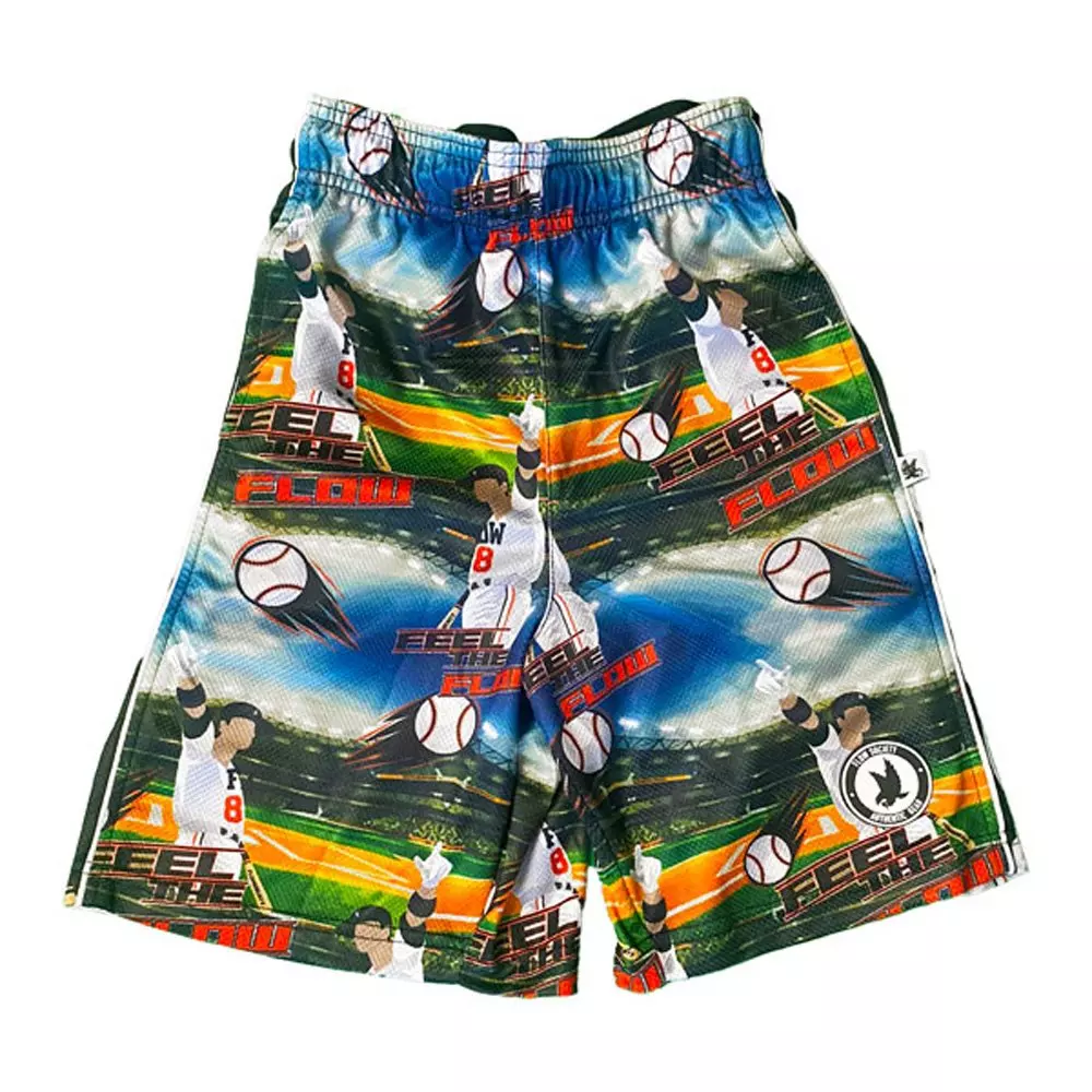 Flow Society Big Boys' Feel the Flow Baseball Shorts - Multi - MULTI-COLOR