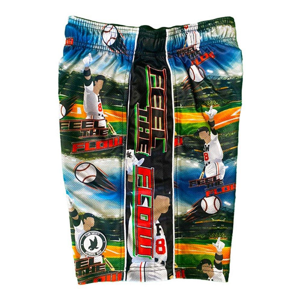 Flow Society Big Boys' Feel the Flow Baseball Shorts - Multi - MULTI-COLOR Thumbnail View 3